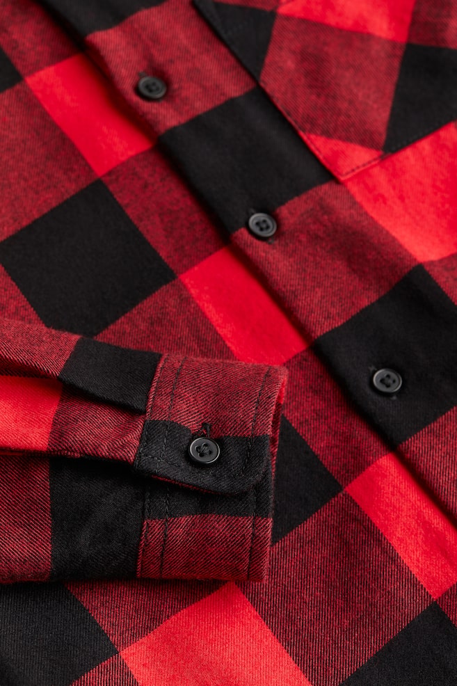 Cotton flannel shirt - Red/Checked/Brown/Checked/Light beige/Blue checked/Green/Checked/dc - 3