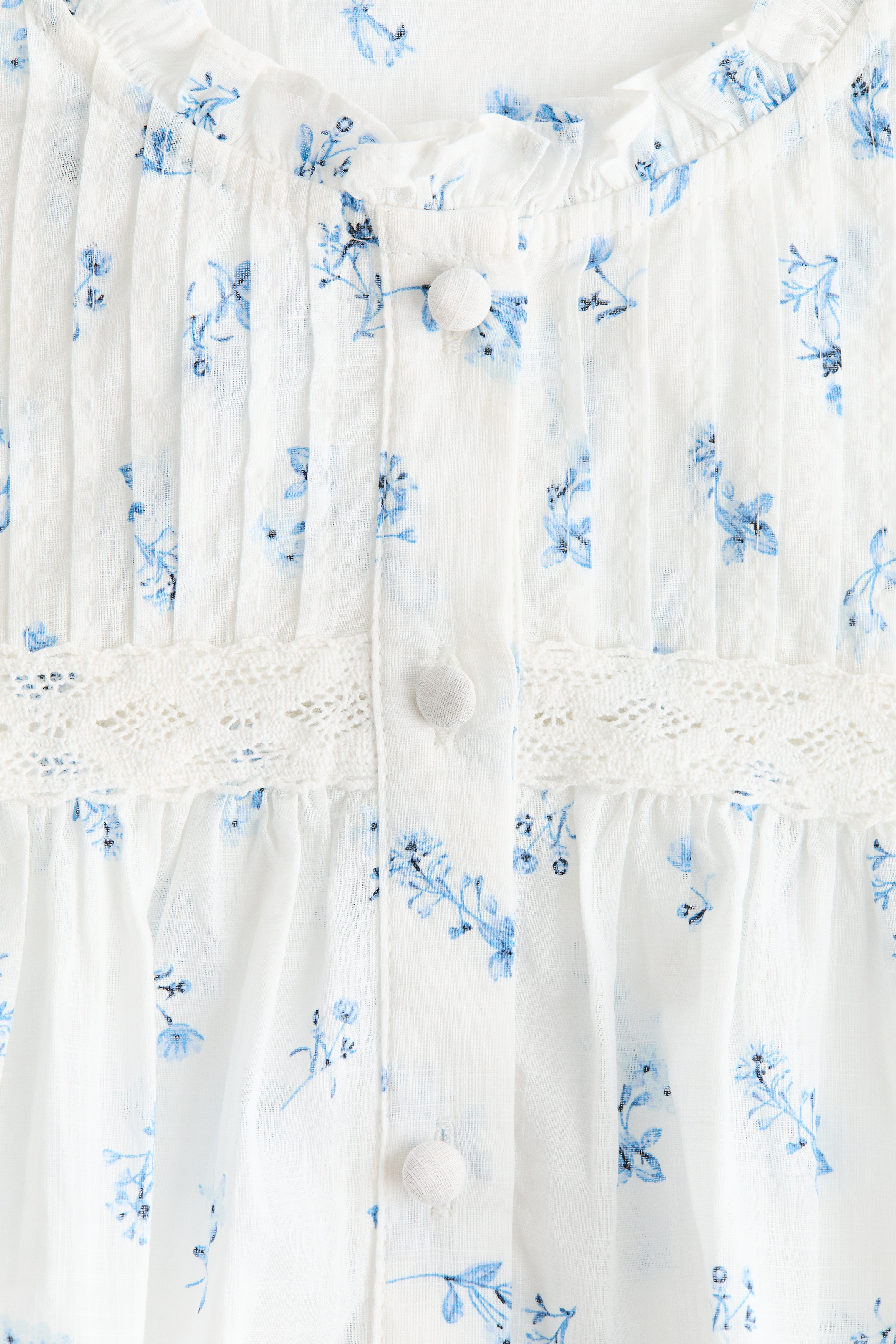 Pintucked Cotton Blouse thumbnail 6