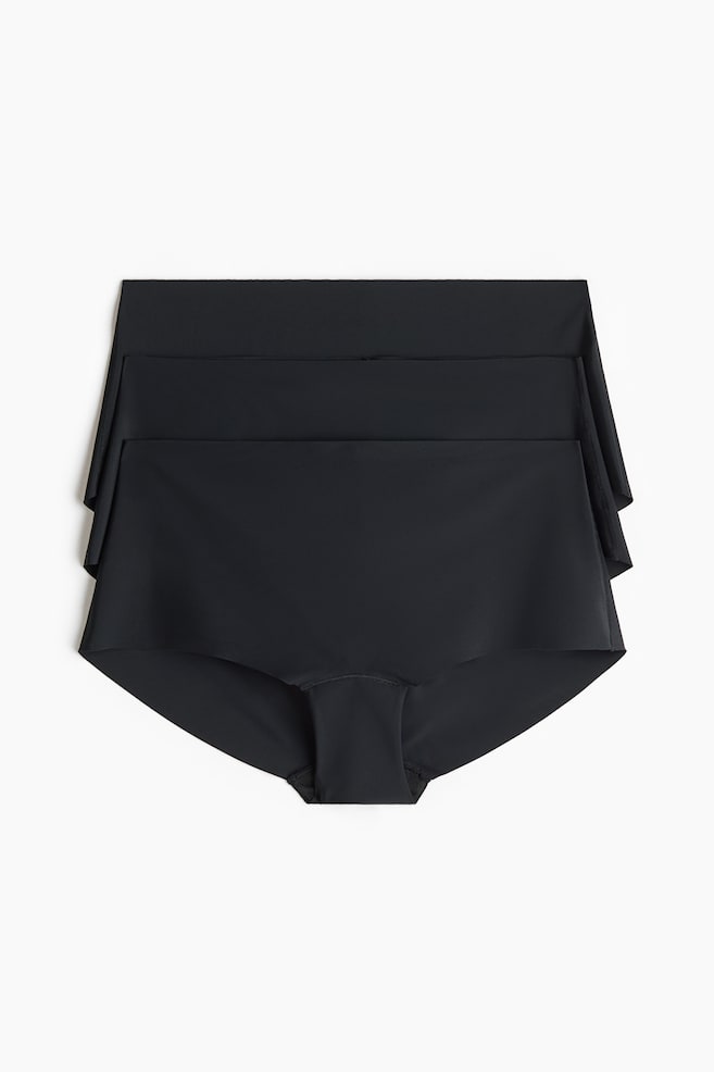 Pack de 3 bragas shortie invisibles - Negro - 1
