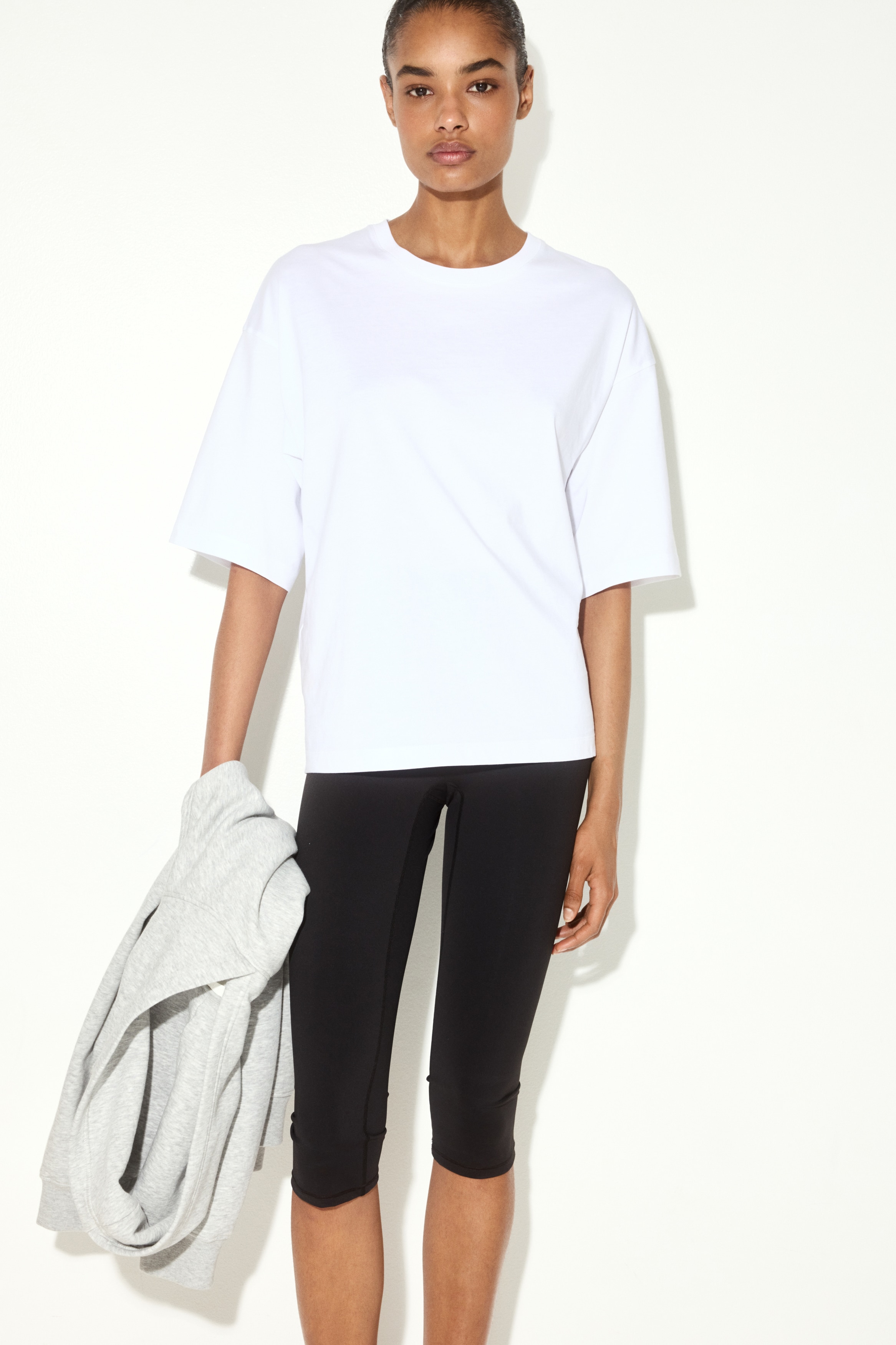 Women's White Loose-Fit T-Shirt | H&M CA