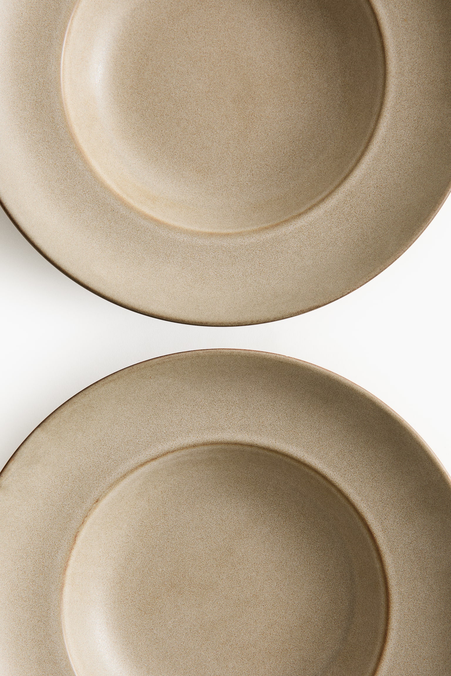 리액티브 글레이즈 딥 플레이트 2피스 세트 - 베이지/블랙/라이트 베이지/더스티 그린 - 4