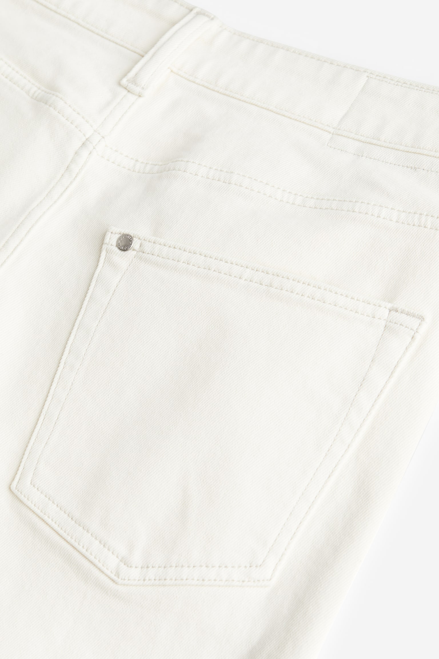 Straight Regular Jeans - White - 5