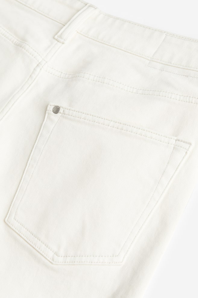 Straight Regular Jeans - Biały/Niebieski denim - 5