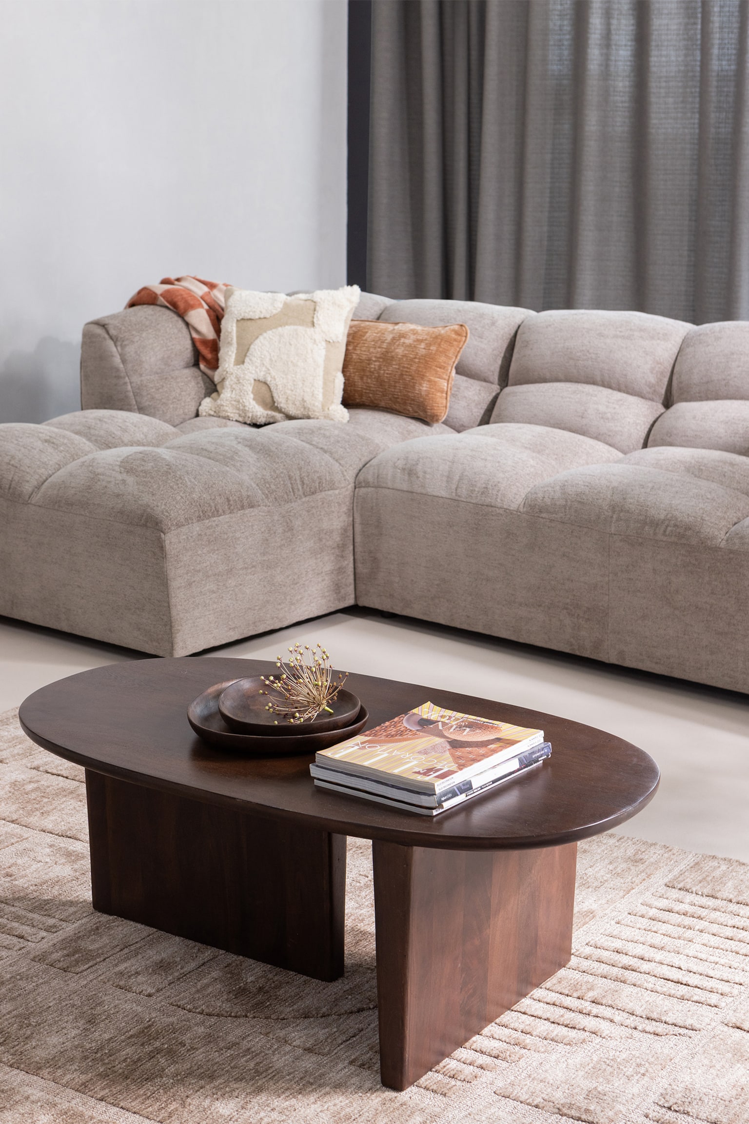 Seam Couchtisch - Braun - 1