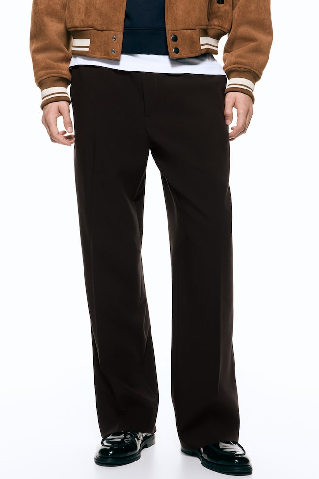 Relaxed-Fit Pants-Dark brown - 6