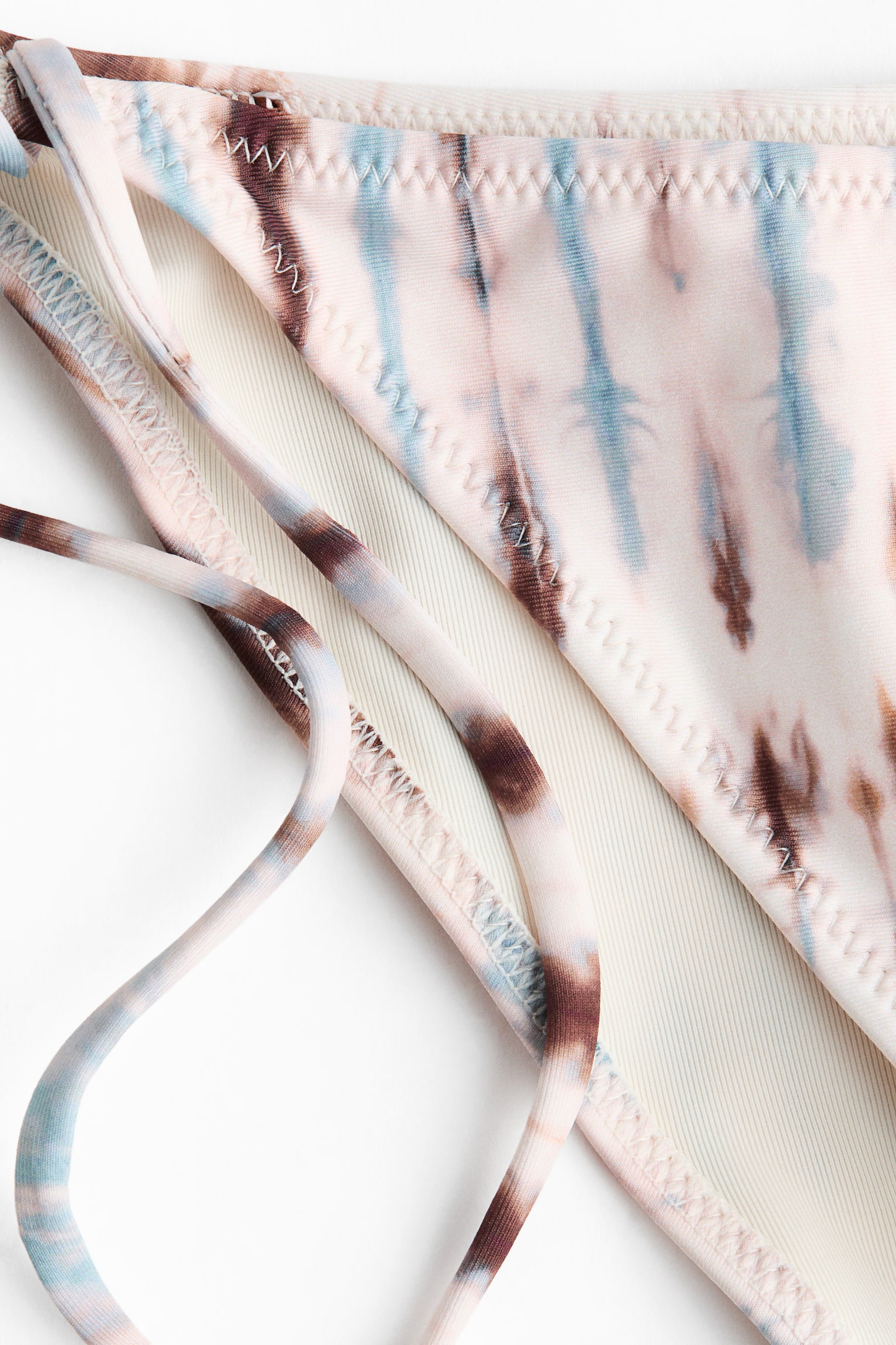 Tie Bikini Bottoms - Light beige/tie-dye/Dark brown/floral - 5