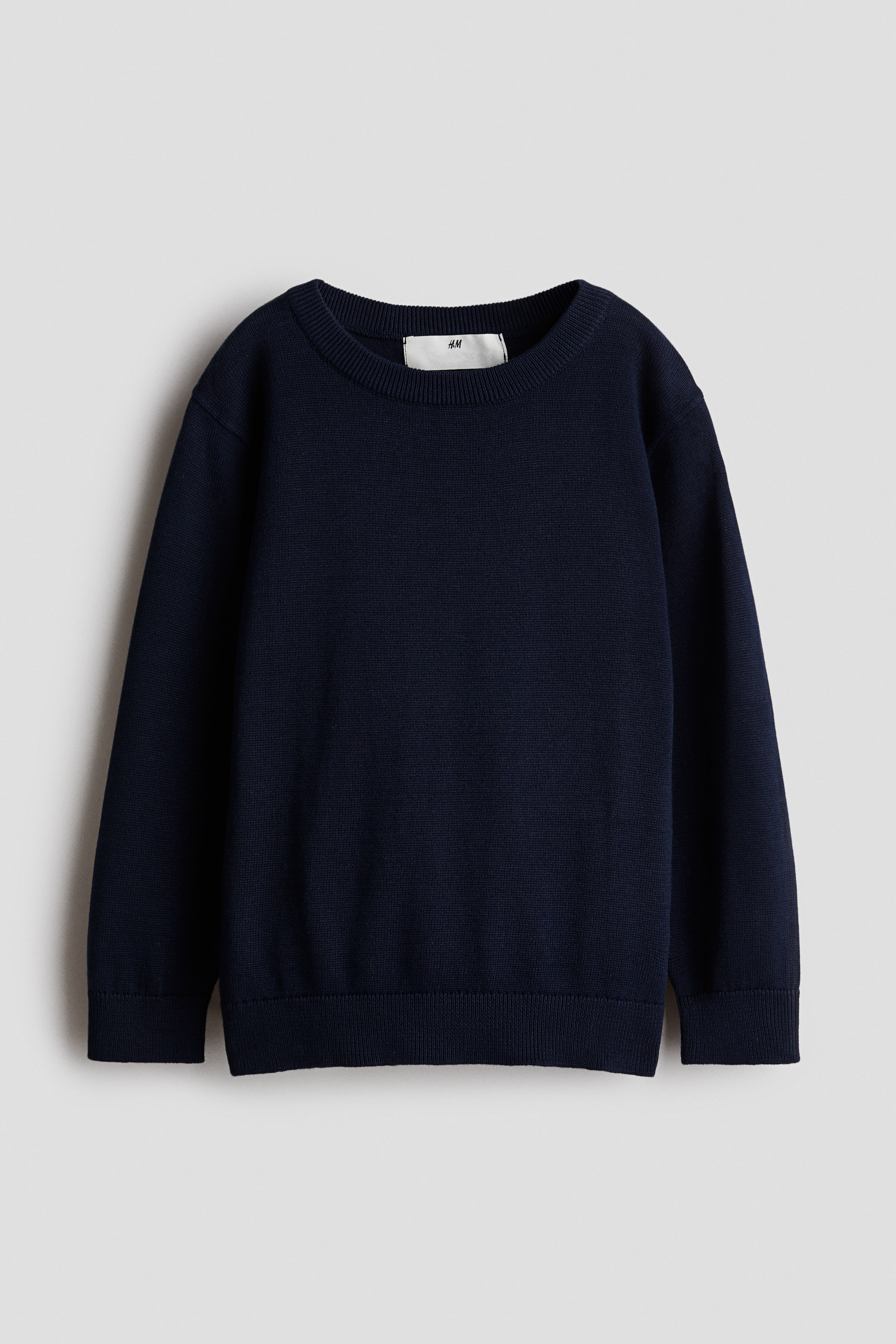 View larger image: Cotton jumper - Navy blue - Kids | H&M 1