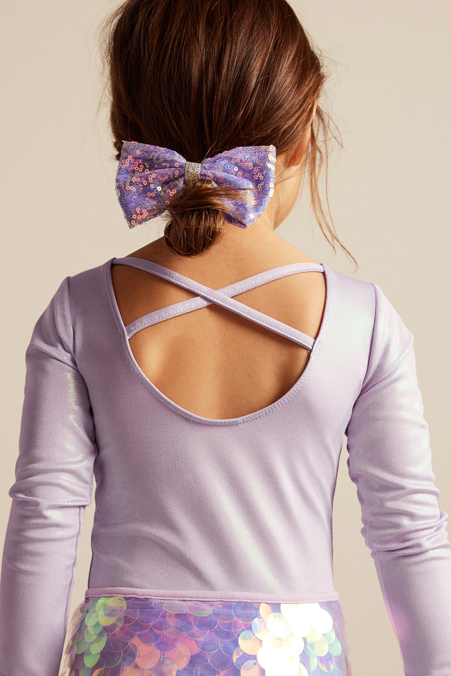 Long-sleeved leotard - Light purple - 3