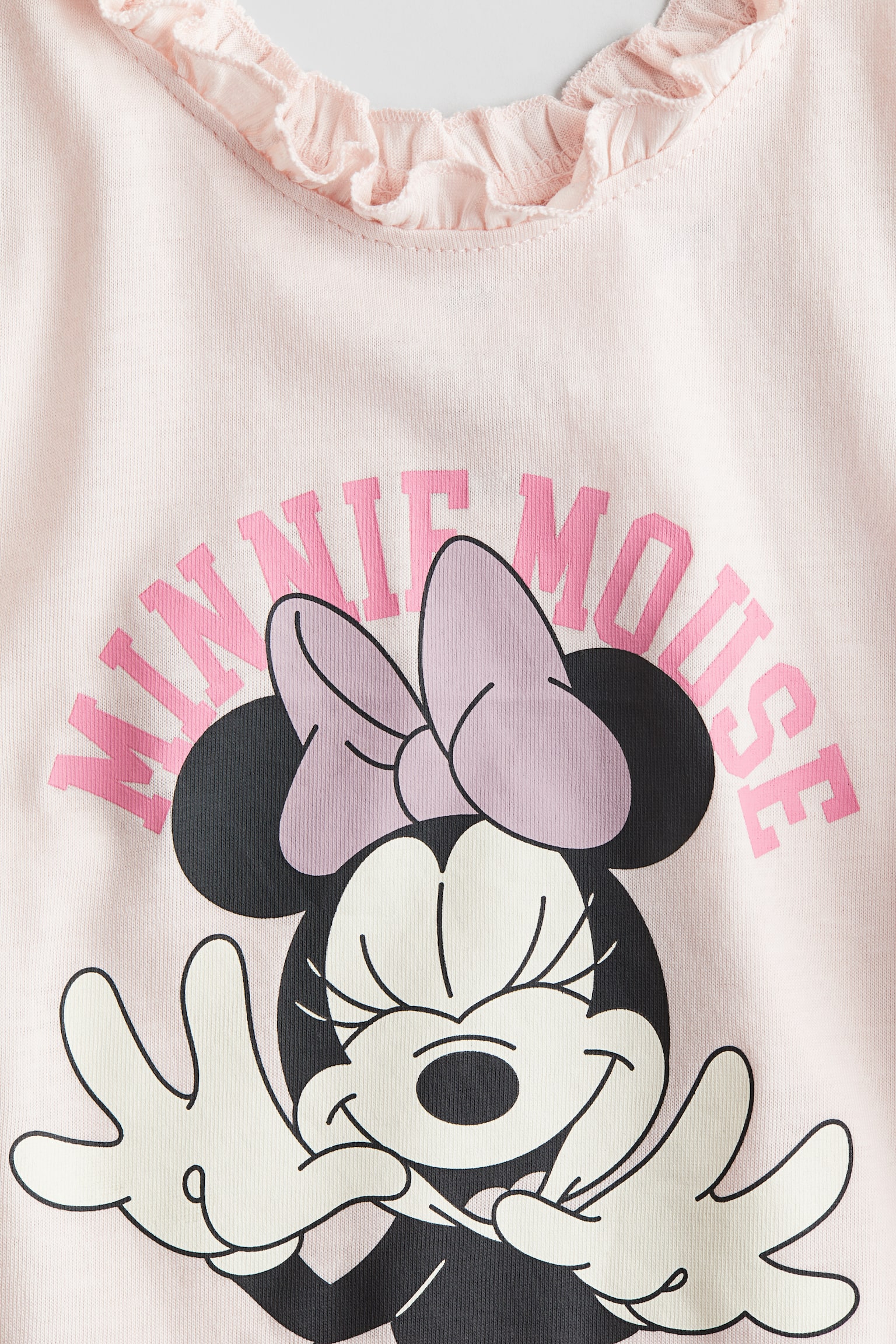 Frill-trimmed vest top - Light pink/Minnie Mouse - 2