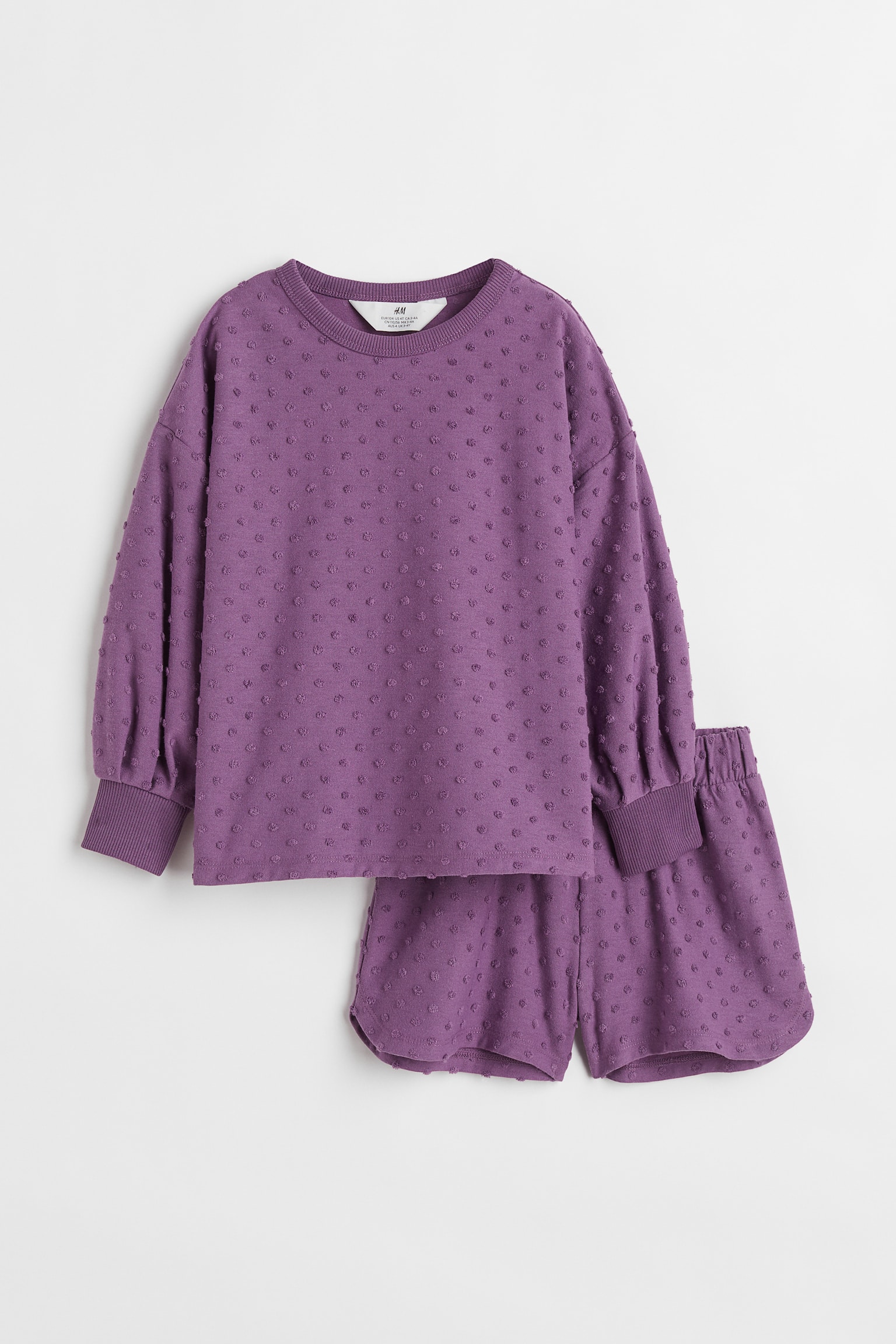 2-piece sweatshirt set - Dark purple