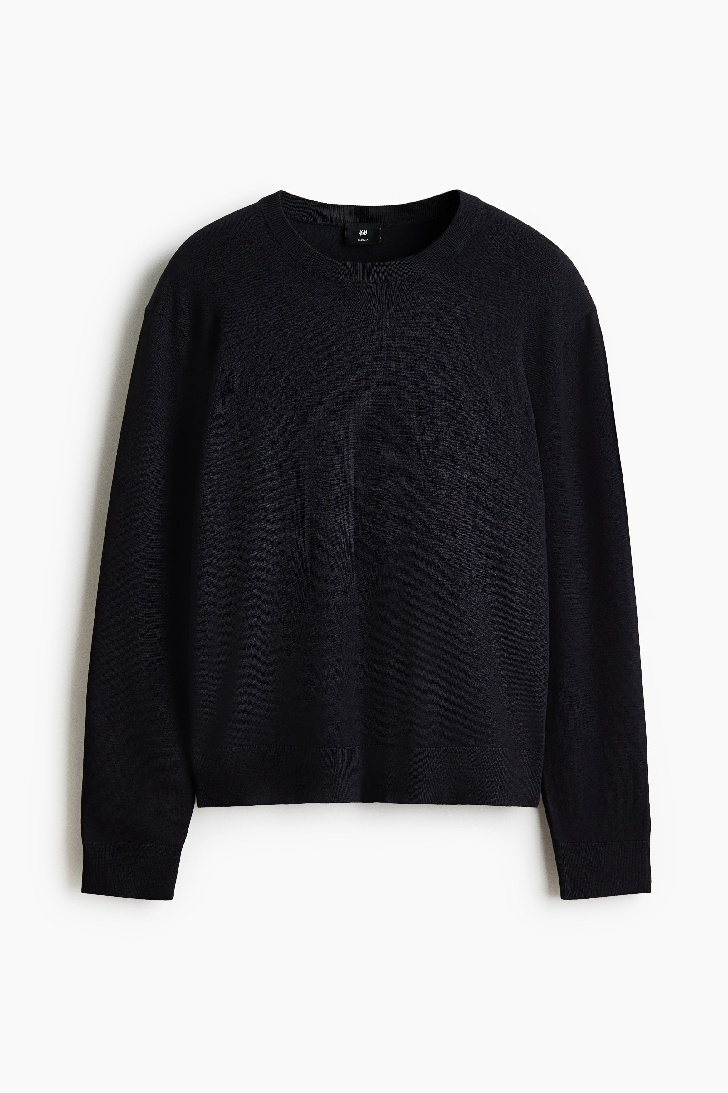 Regular Fit Fine-knit jumper - Navy blue/Dark grey marl/Dark mole/Black