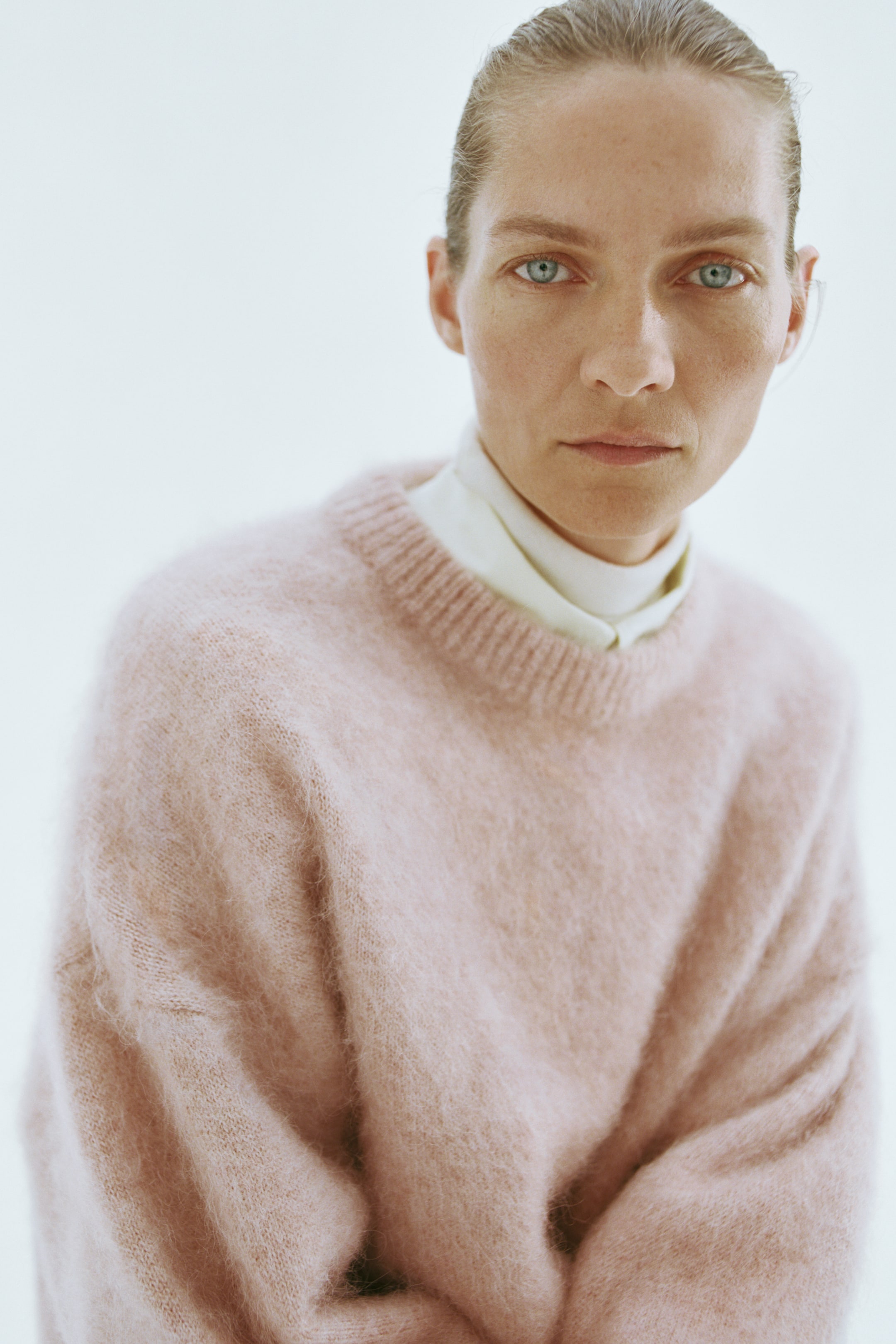View larger image: Oversized mohair-blend jumper - Light dusty pink - Ladies | H&M 1