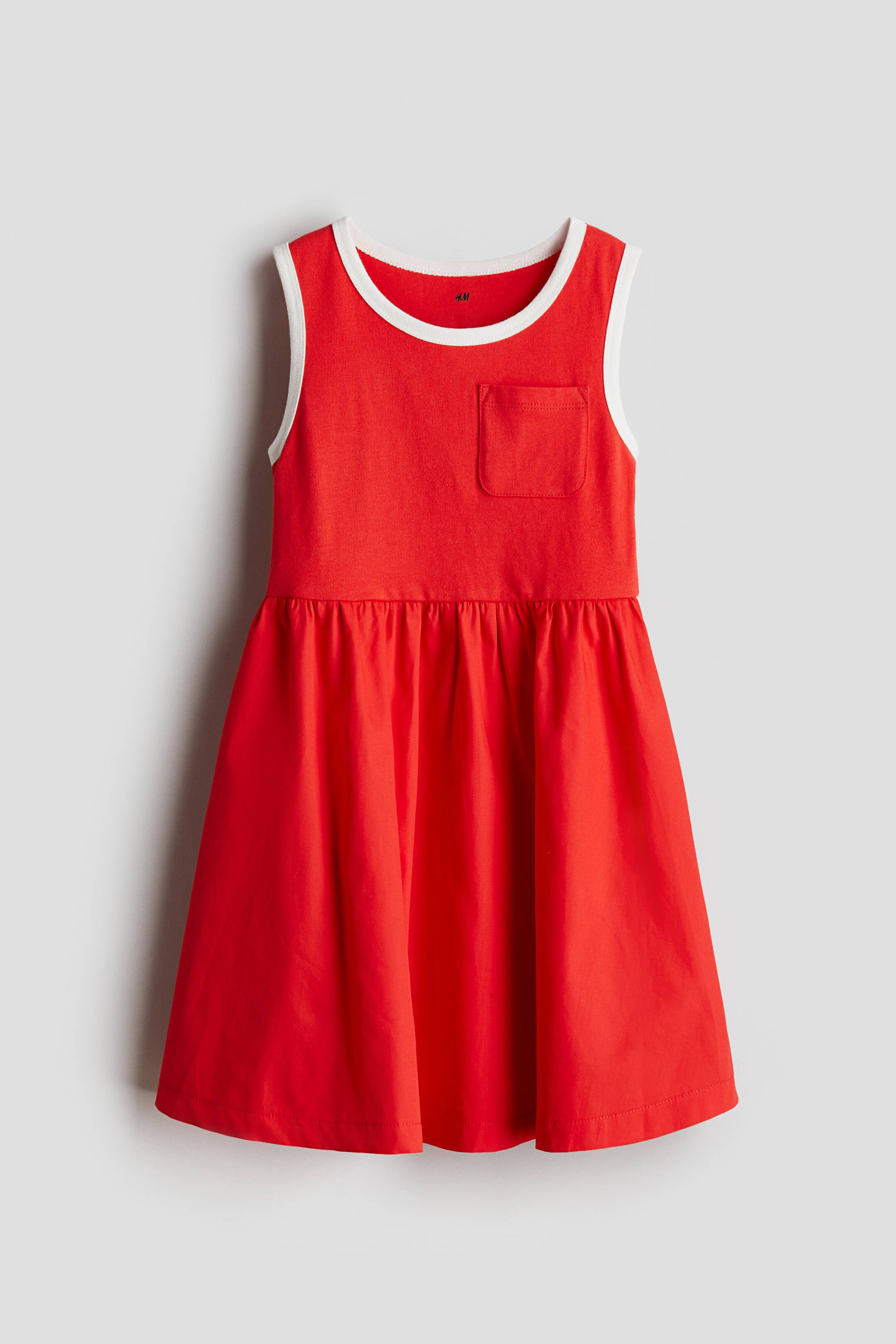 View larger image: Cotton dress - Red - Kids | H&M IN 1