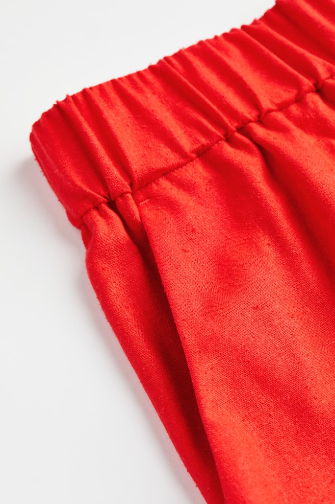 Pull on-shorts i morbærsilke - Klar rød - 6