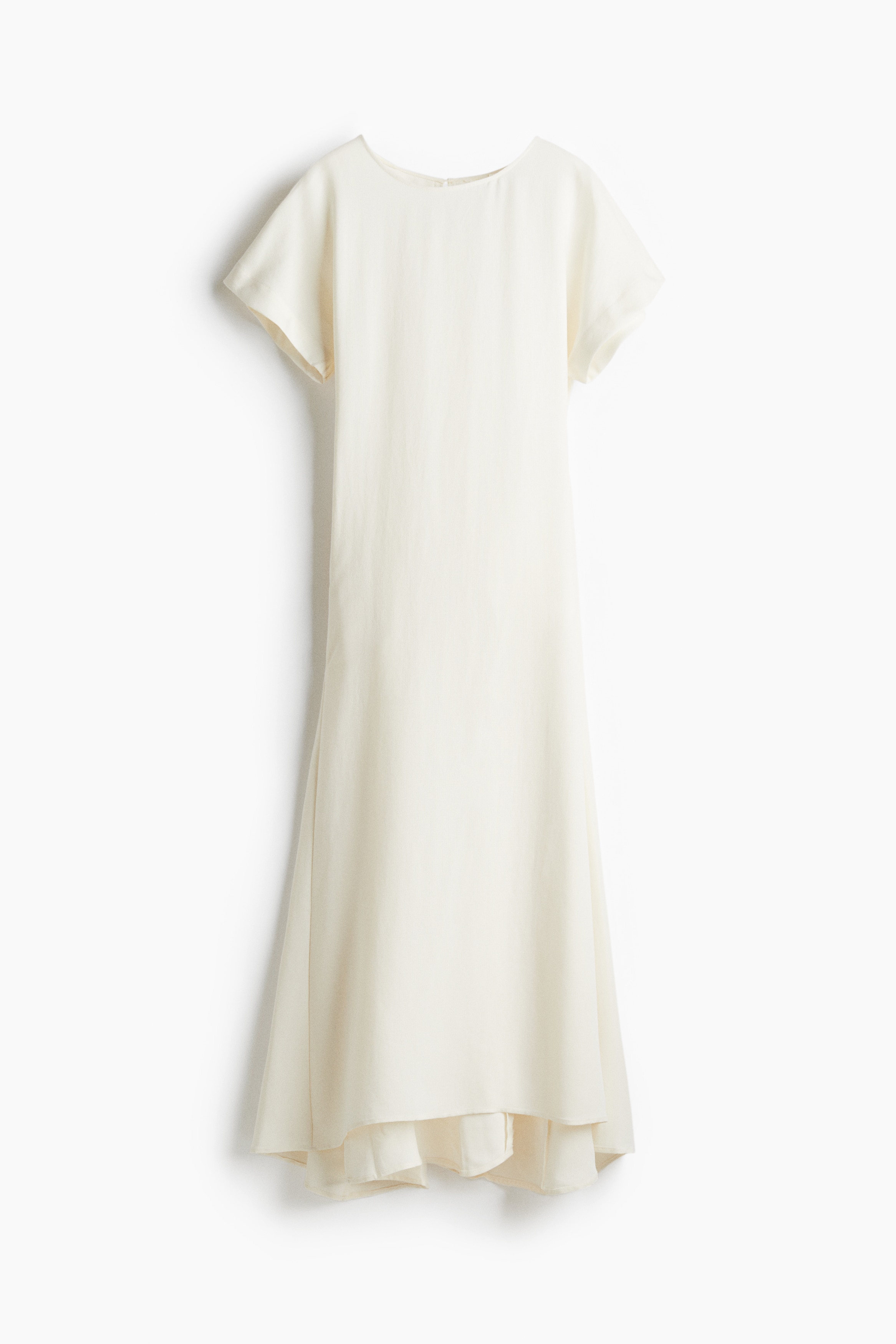 Rochie cu mâneci fluture - Crem/Negru