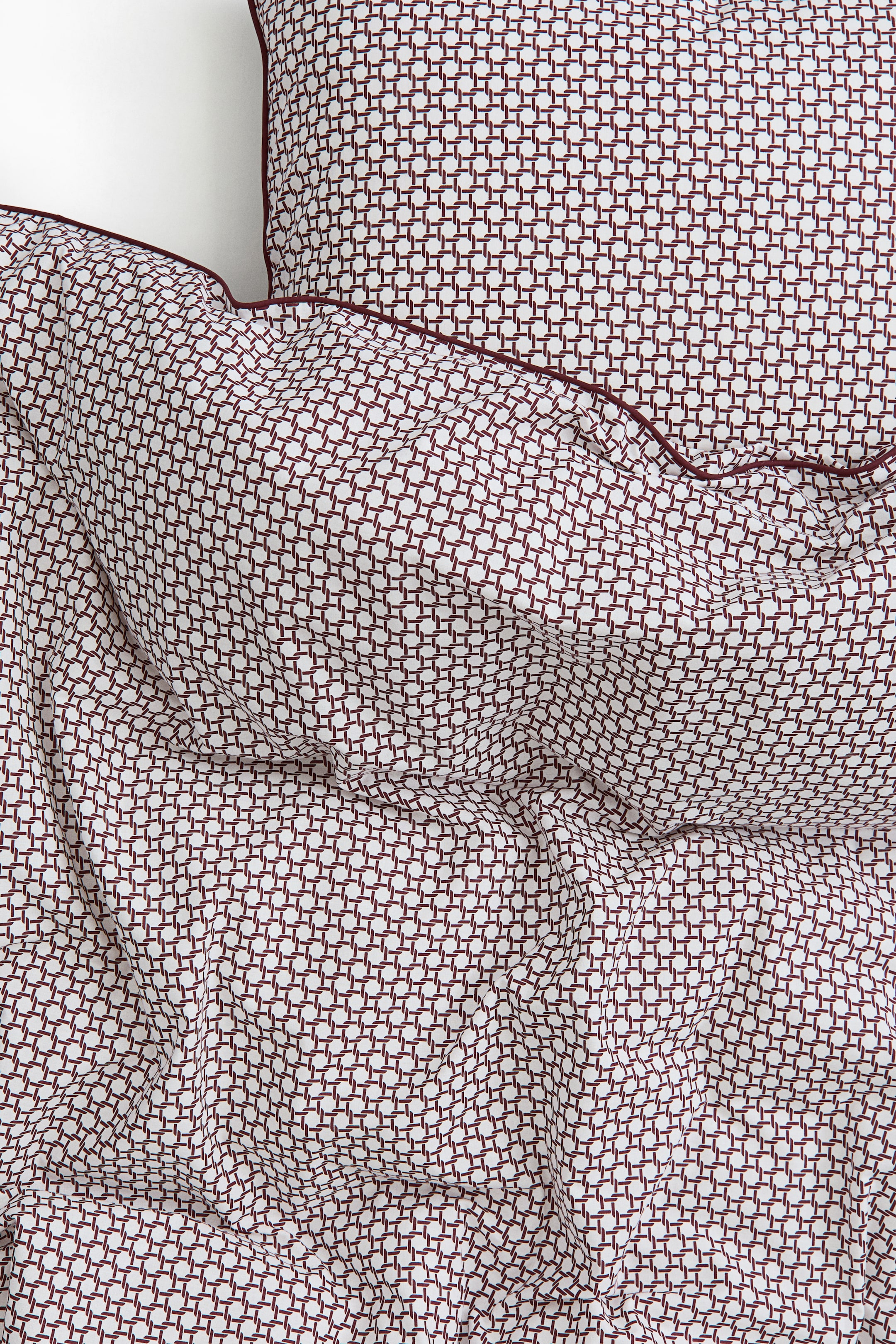 Patterned Cotton Twin Duvet Cover Set