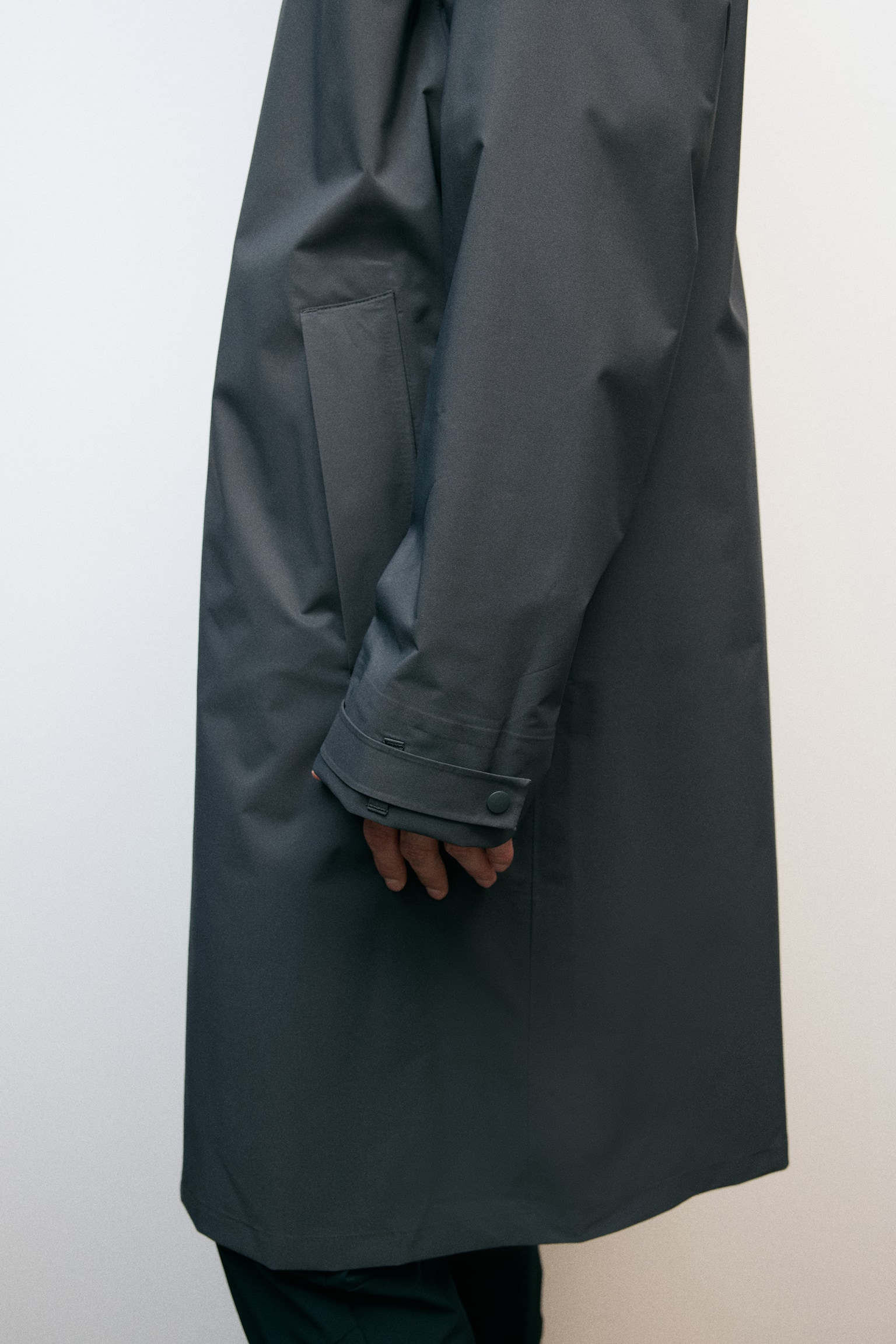 Rain parka with StormMove™ - Dark grey - 3