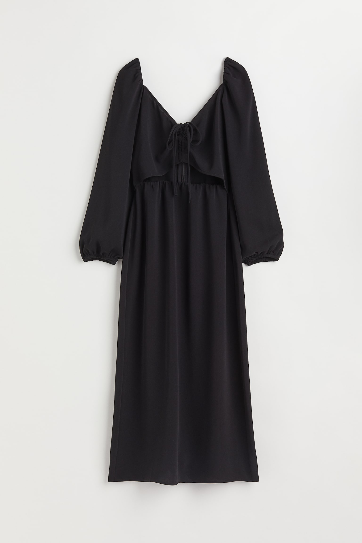 Robe avec ouverture - Noir - 1