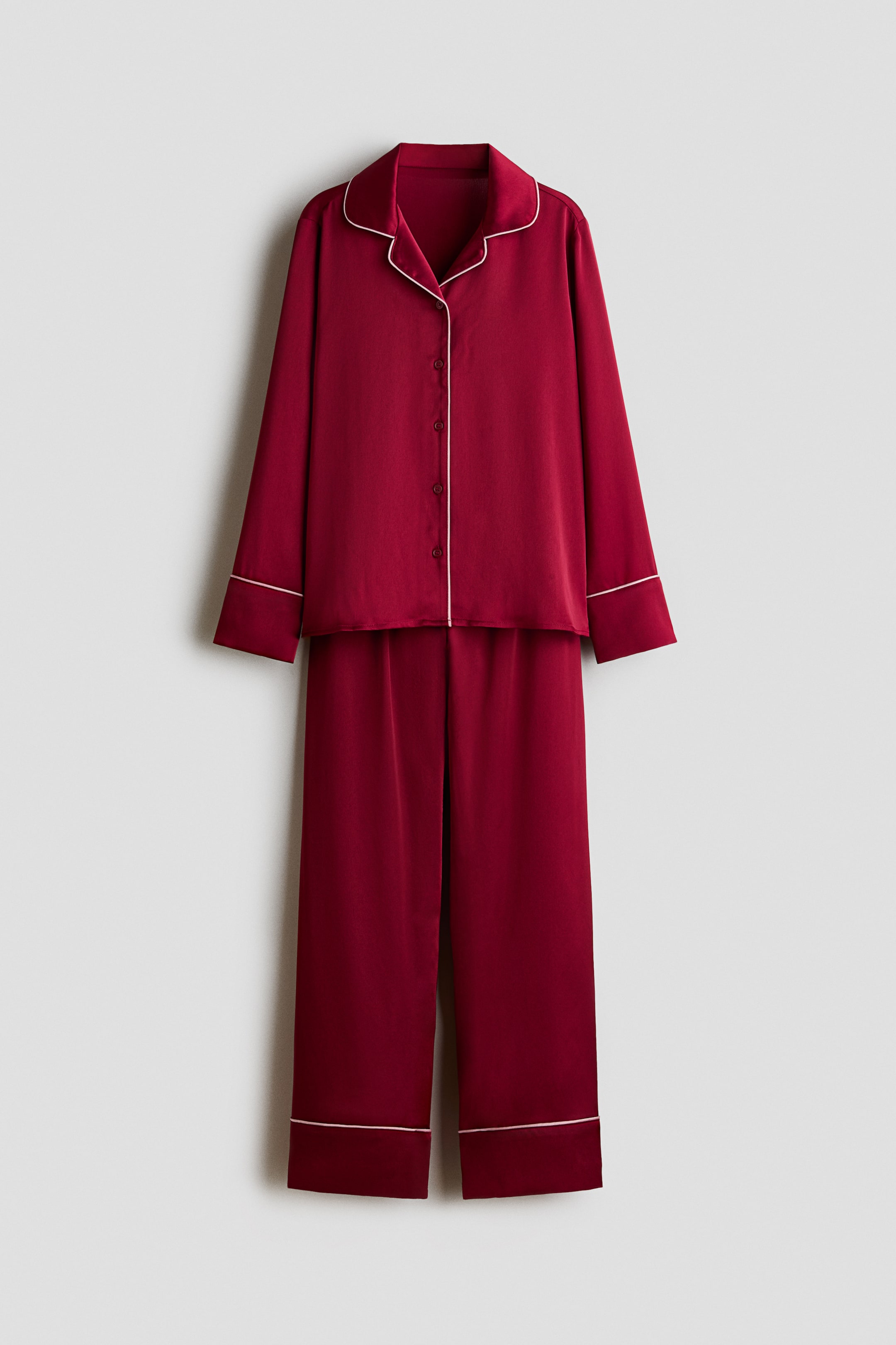 View larger image: Satin pyjamas - Dark red - Kids | H&M 1