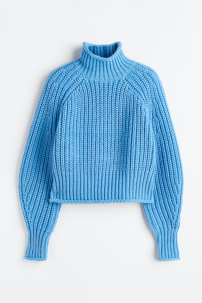 Knitted jumper - Blue/Dark grey/Black/Light greige/dc - 2