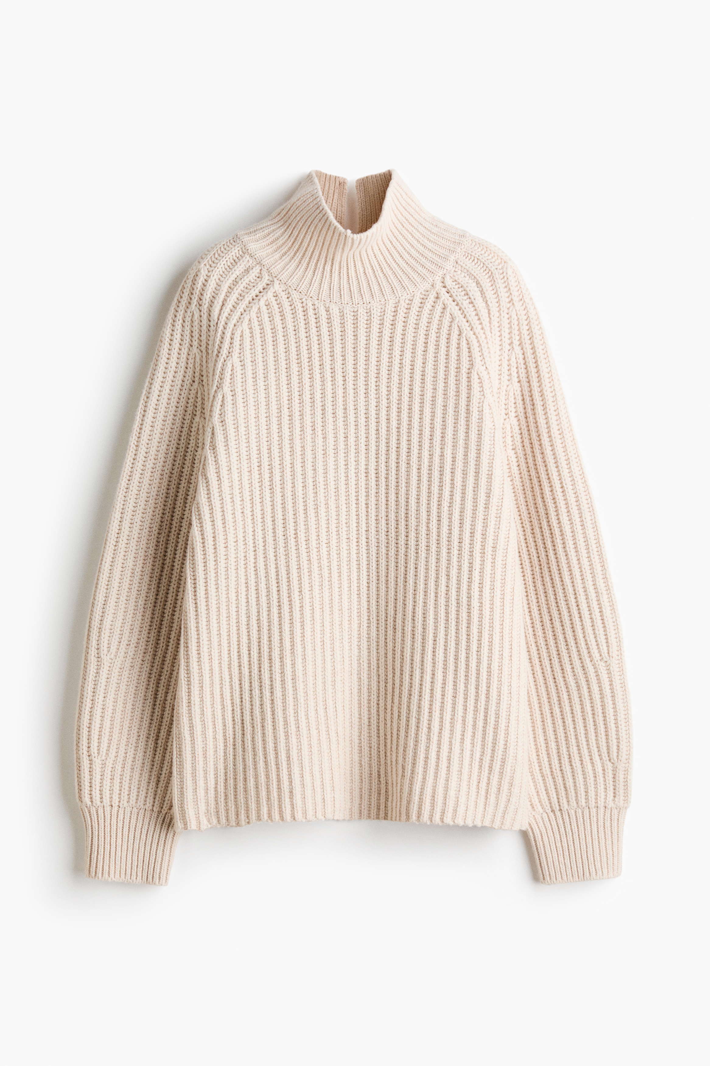 Rib-knit wool-blend jumper