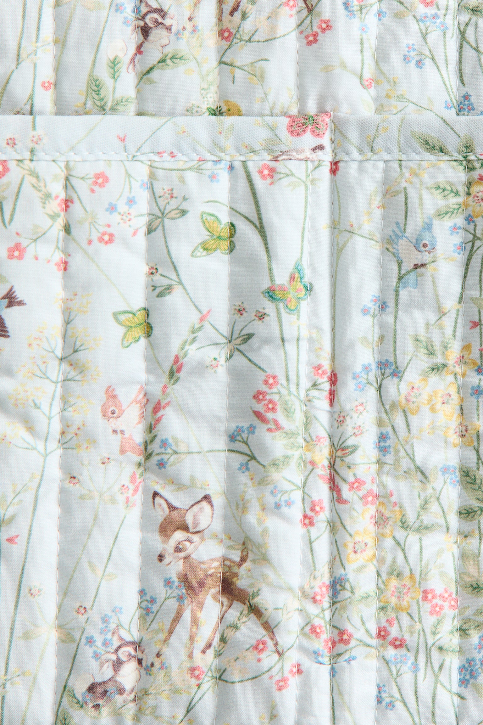 Quilted cotton storage pocket - Light blue/Bambi/White/Bambi - 3