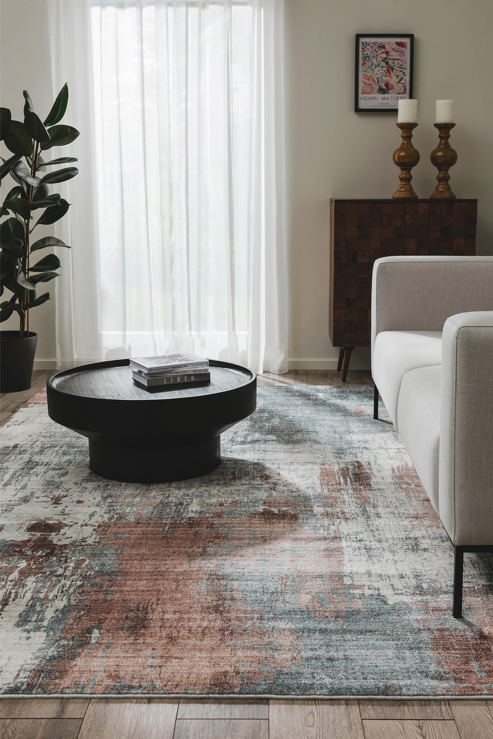 Tapete Mara - Rose/Azul