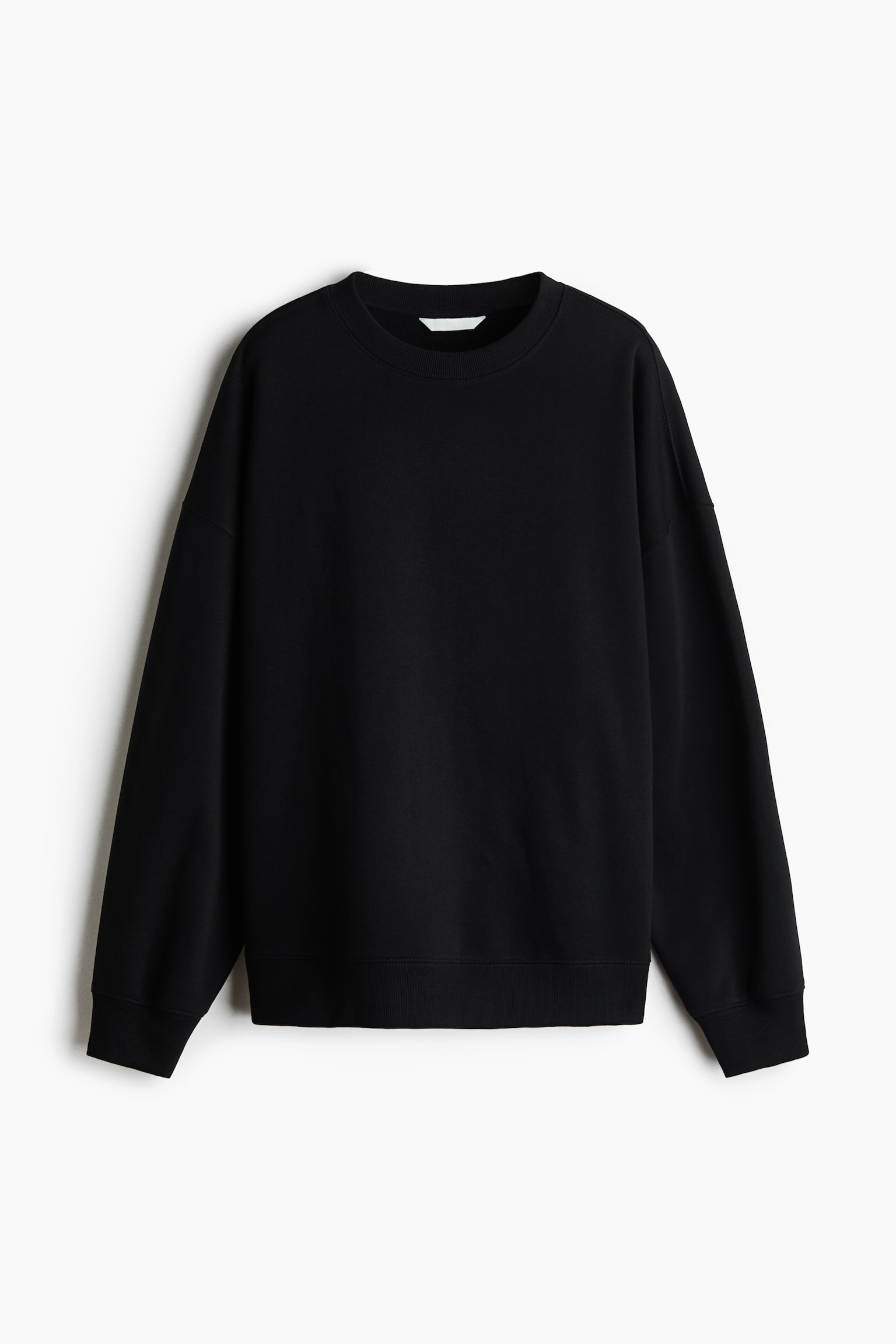 Женские толстовки H&M Oversized Sweatshirt, цвет: Чёрный — фото 1