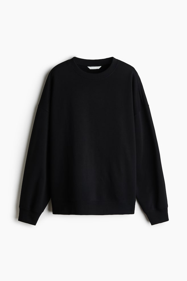 Oversized Sweatshirt - Black/Dark taupe/Dark grey/Dusty purple/Burgundy/Light gray melange/Light dusty pink/Black/Navy blue - 1