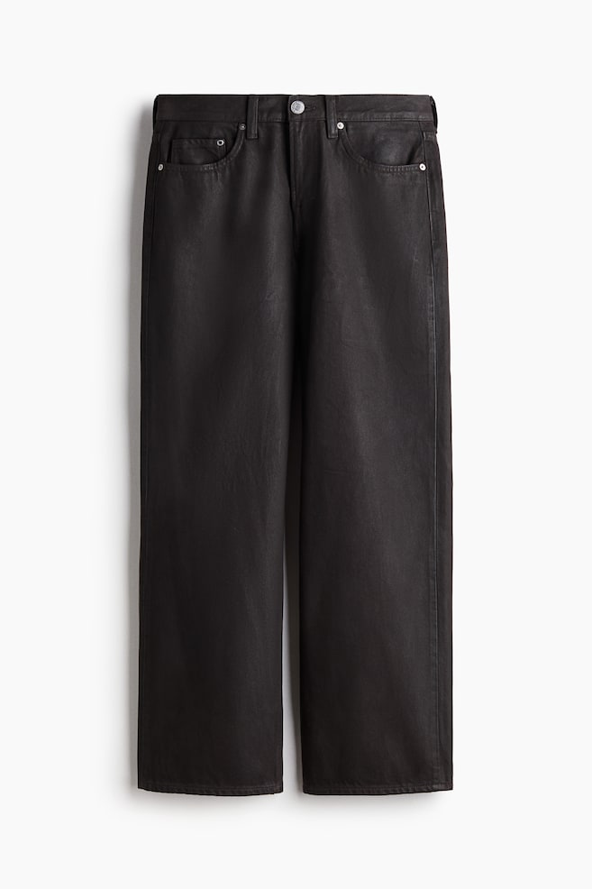 Straight Relaxed Jeans - Dark brown/Rust brown - 1