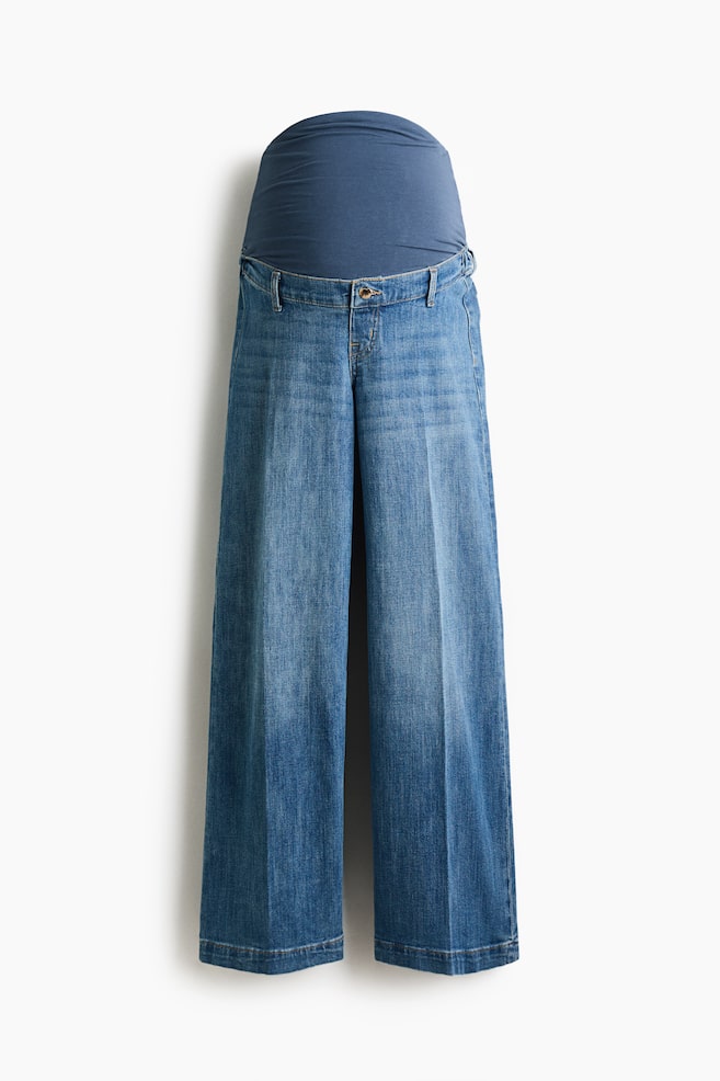 MAMA Wide Leg Jeans - Denim blue/Light denim blue/Dark denim blue - 1