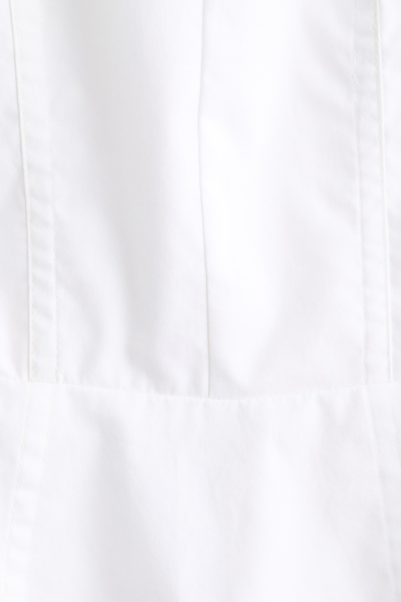 Bluză din bumbac cu peplum - Alb/Negru - 5