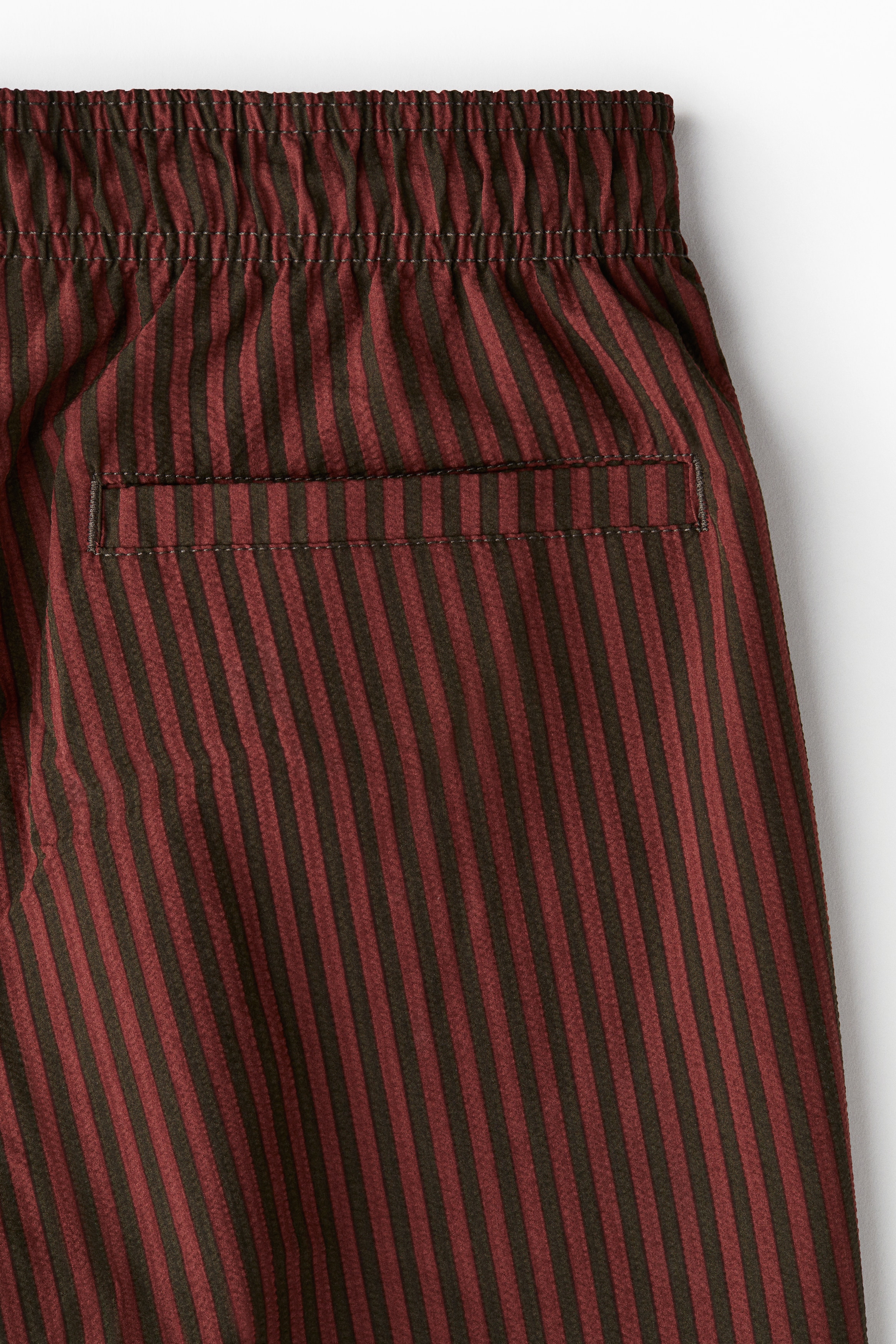 Seersucker swim shorts
