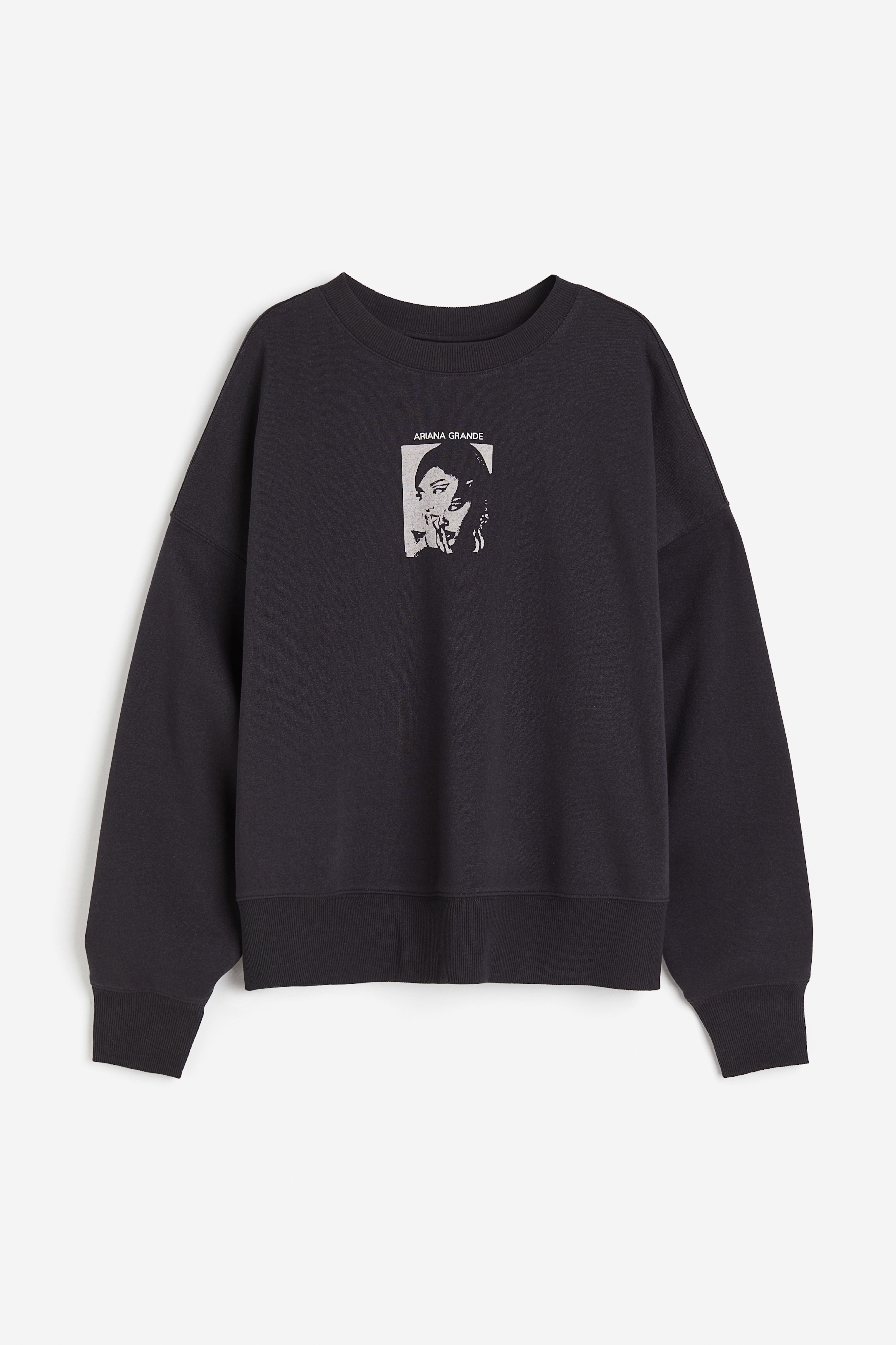 H and m black sweatshirt best sale