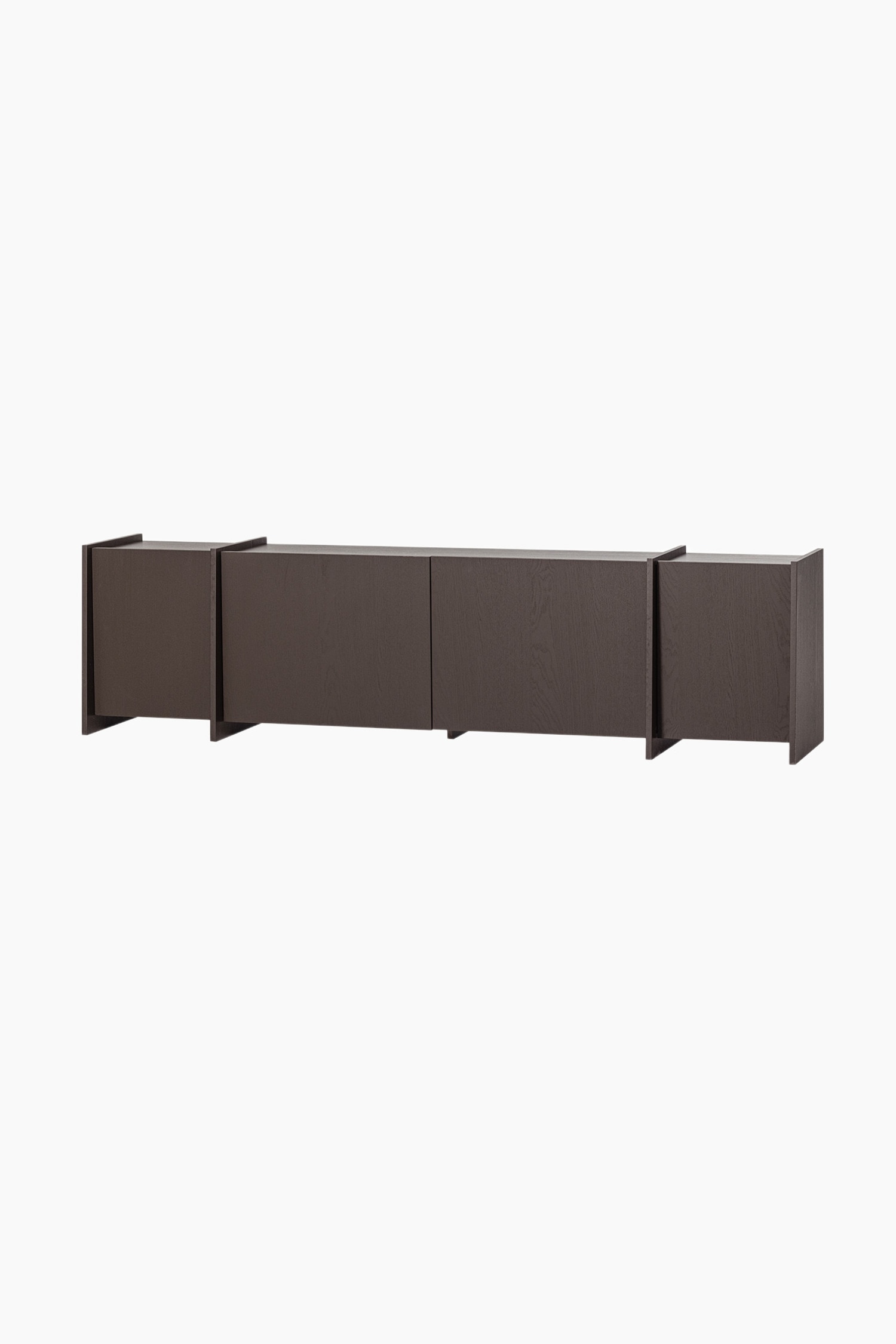 Meuble Tv Brock 200cm - Marron/Gris