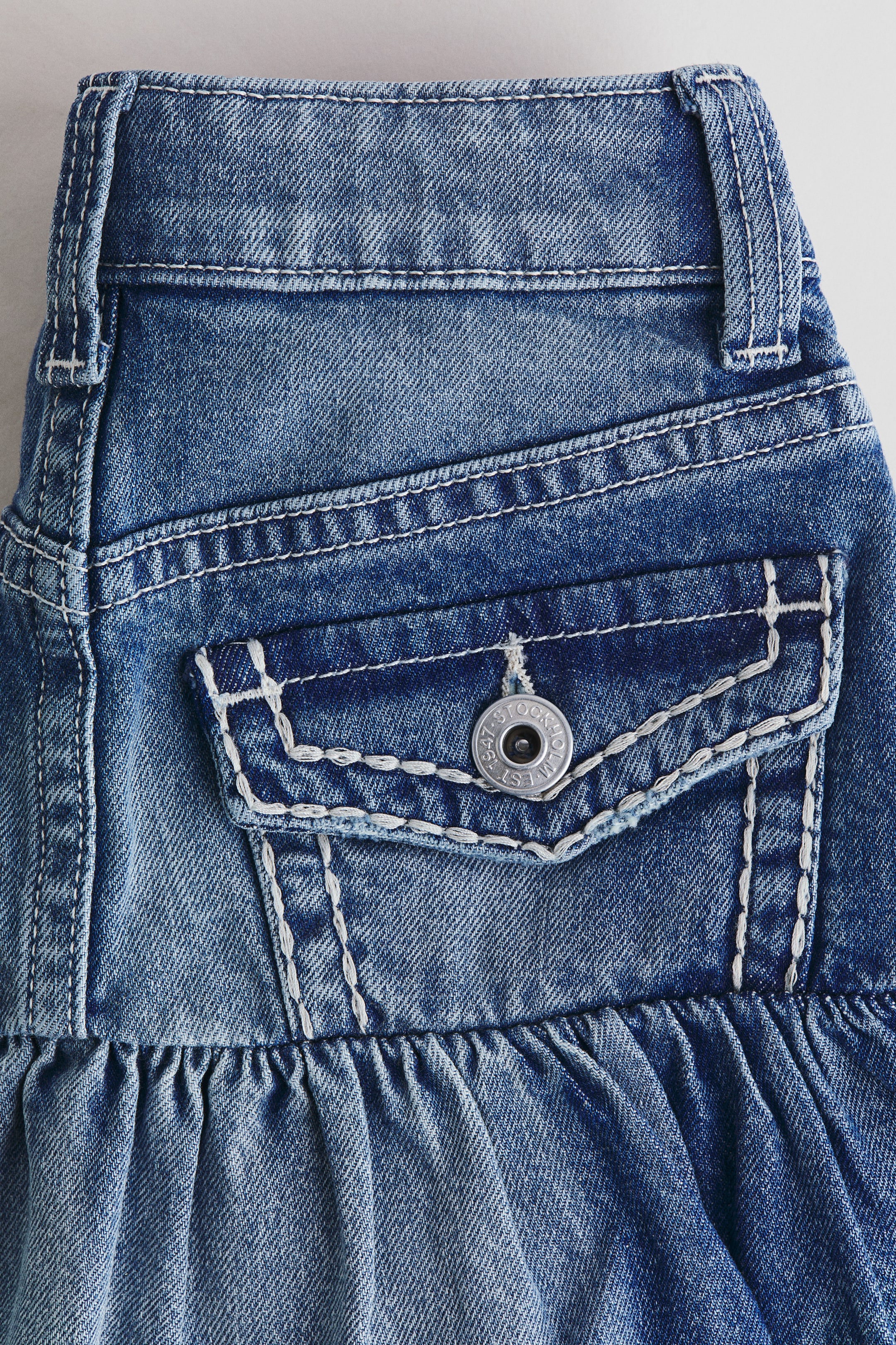 H&M Flared Denim Skirt — фото 5