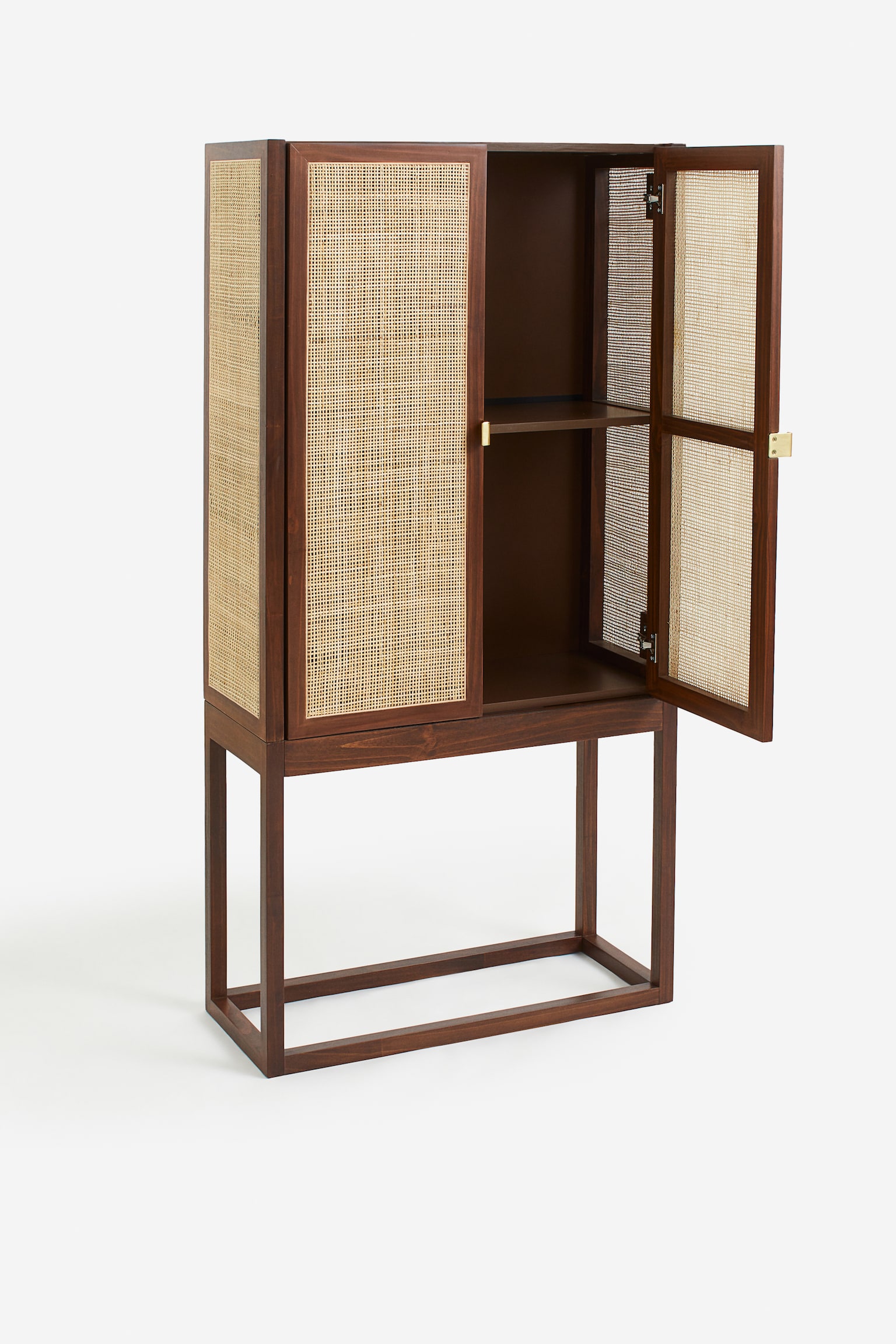 Rattan cabinet - Beige/Black - 3