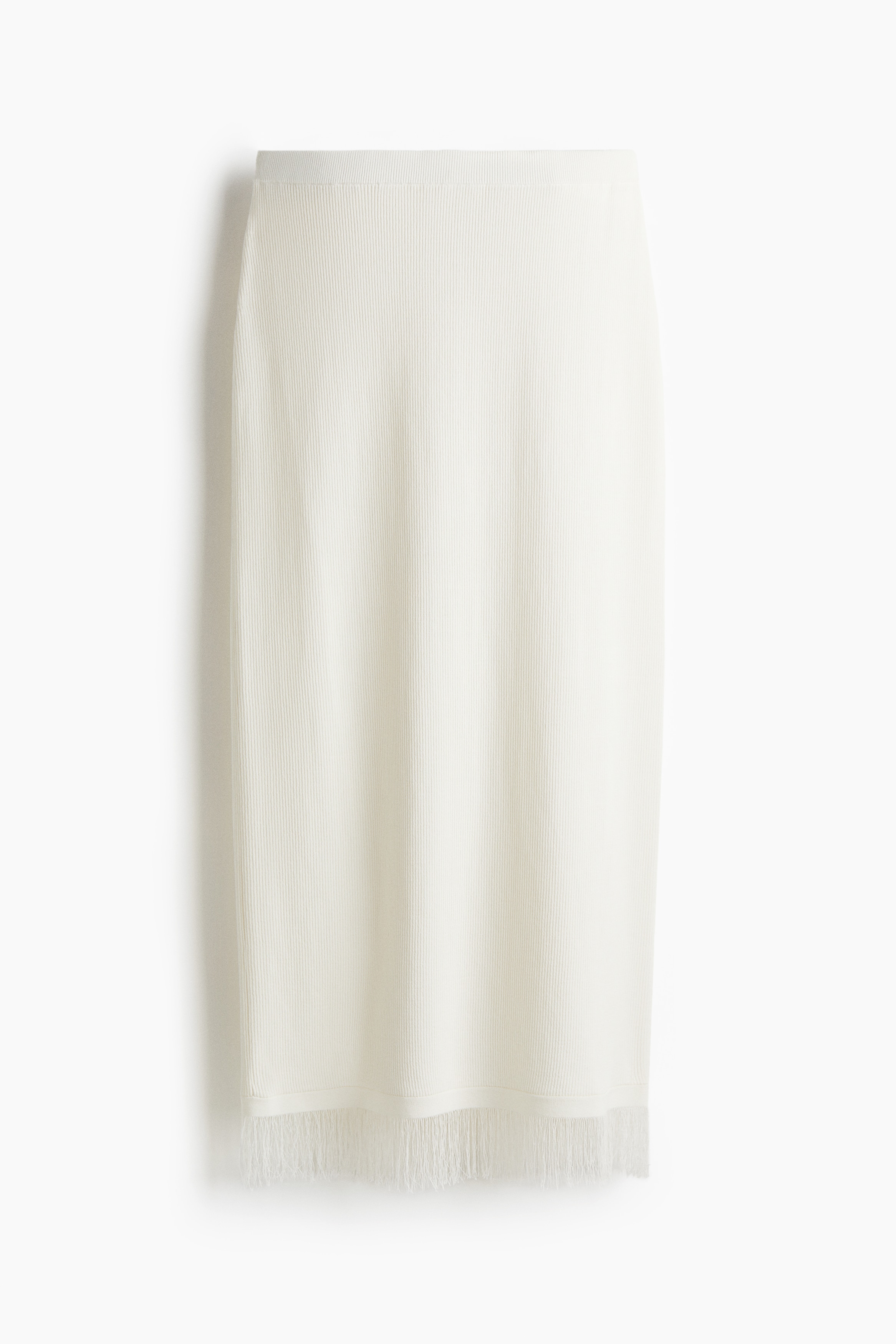 Gonna con frange - Bianco