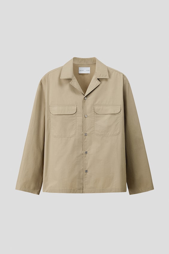 Мужские рубашки H&M Loose-Fit Cotton Resort Shirt