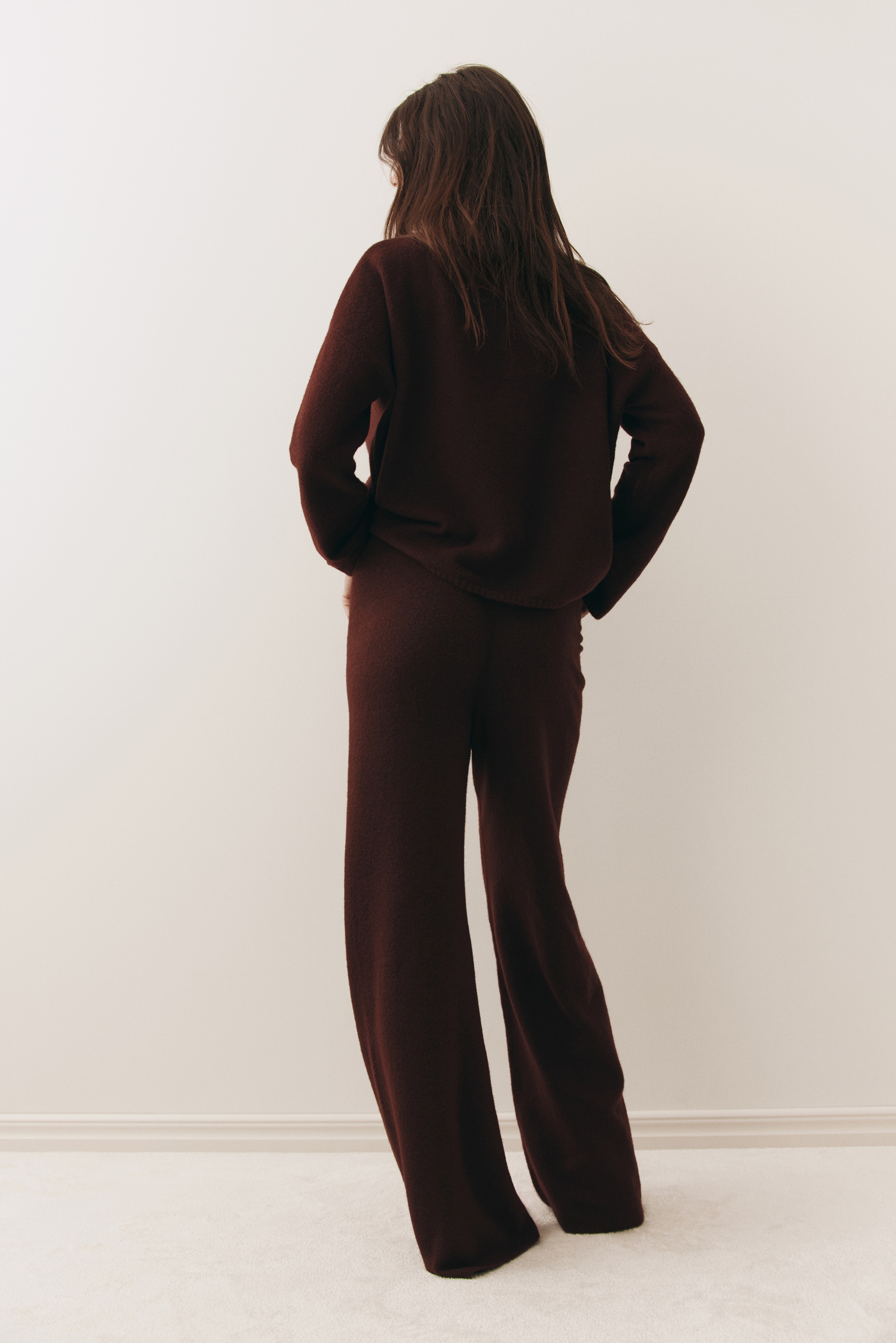 Fine-knit trousers