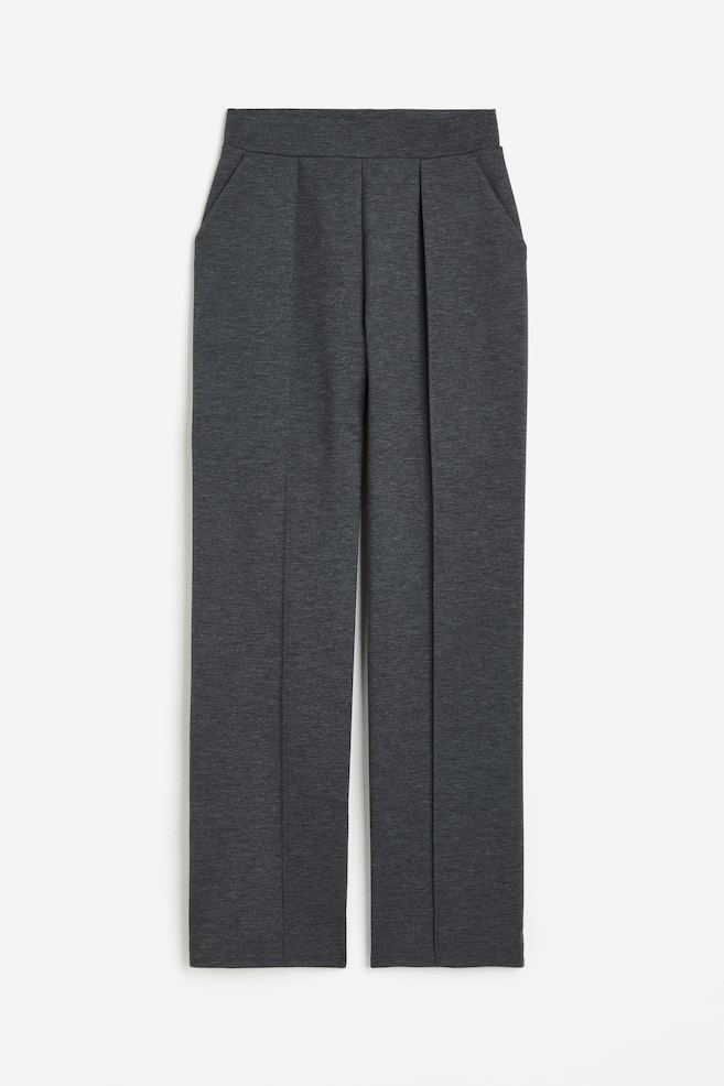 High-waisted tailored trousers - Dark grey/Black/Dark grey/Checked/Dark grey/Pinstriped - 2