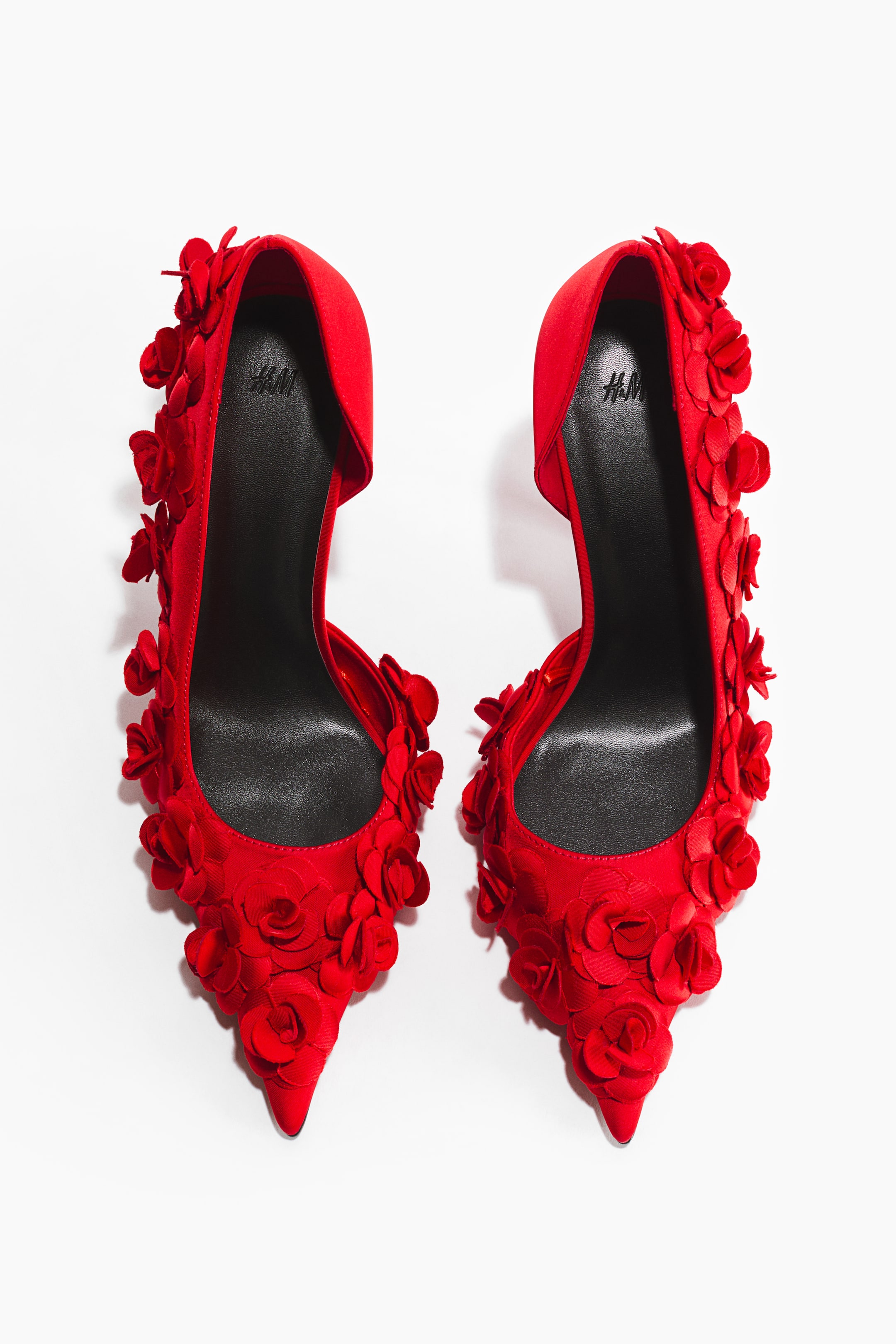 Ampliar la imagen: Appliquéd pointed court shoes - Rojo - Ladies | H&M MX 3