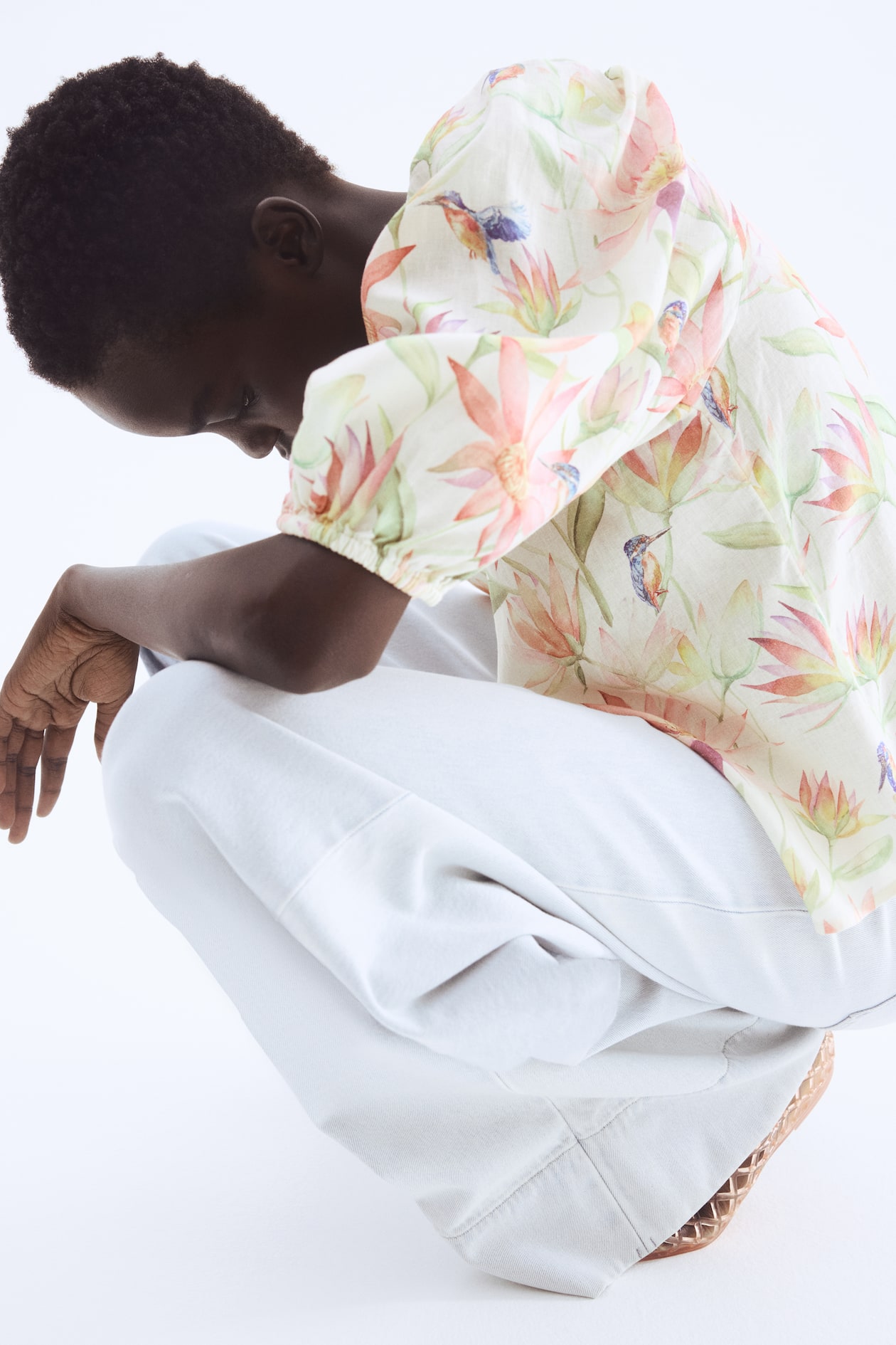 Linen-Blend Blouse - image 4
