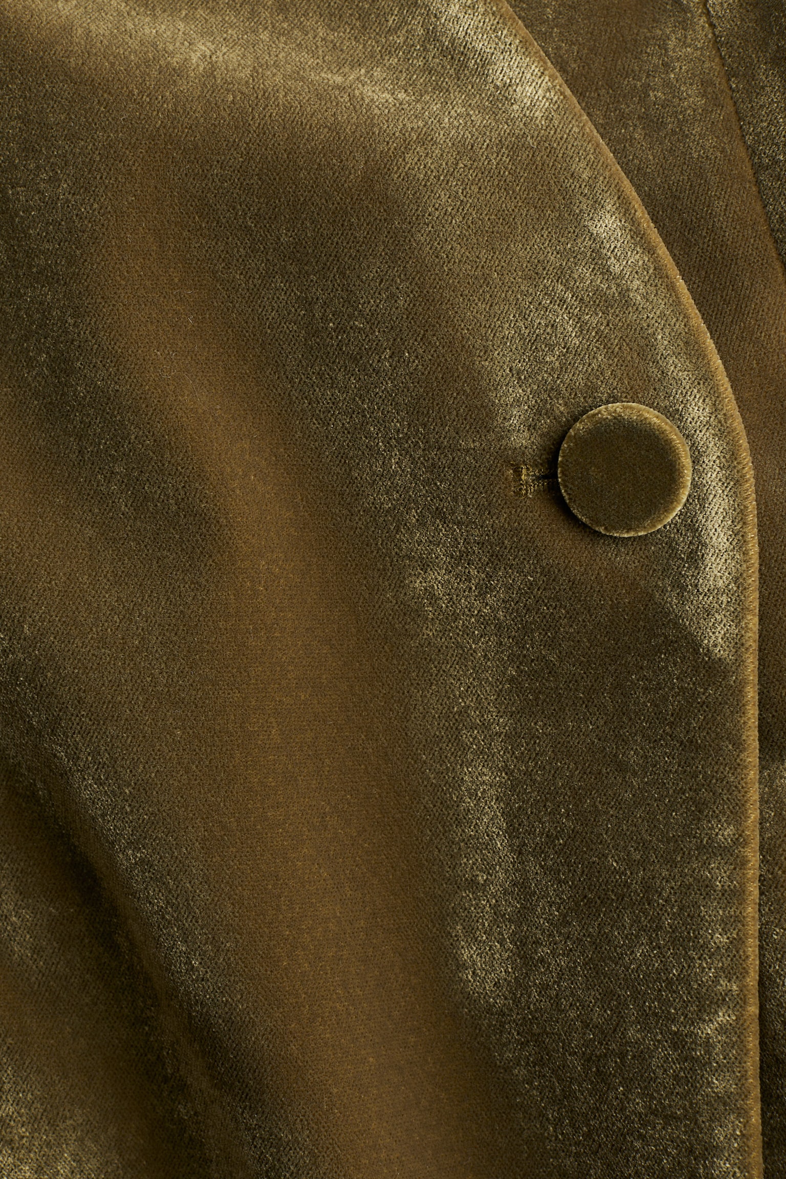 Velvet blazer - Dark khaki green - 8