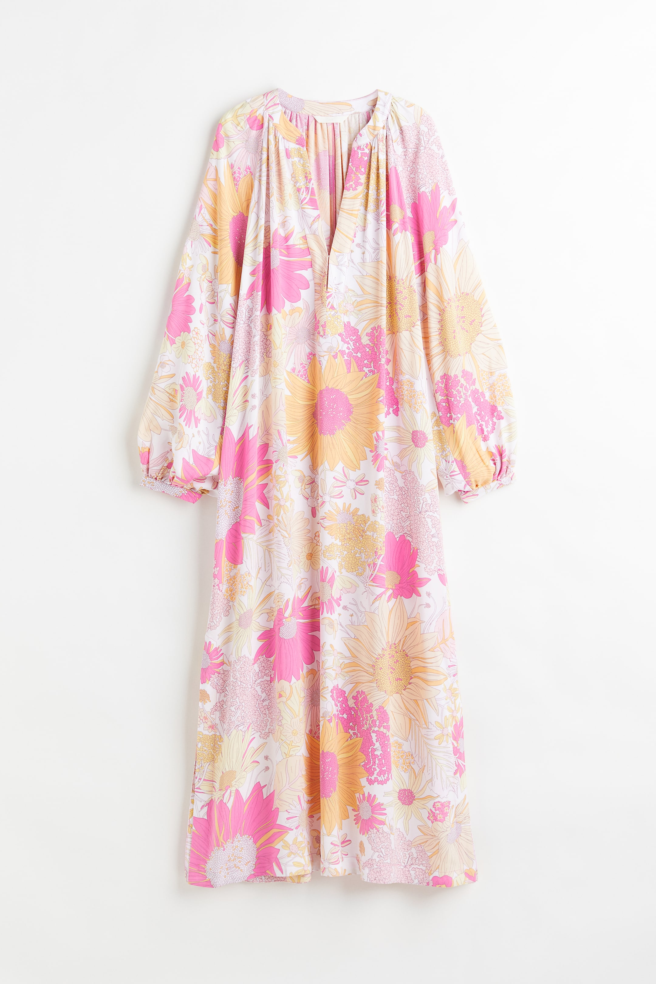 View larger image: Wide dress - Pink/Floral - Ladies | H&M 1