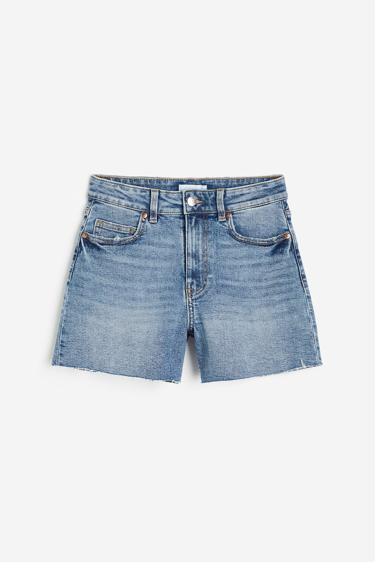 Short High en denim - Bleu denim/Bleu denim clair/Noir/Blanc - 1