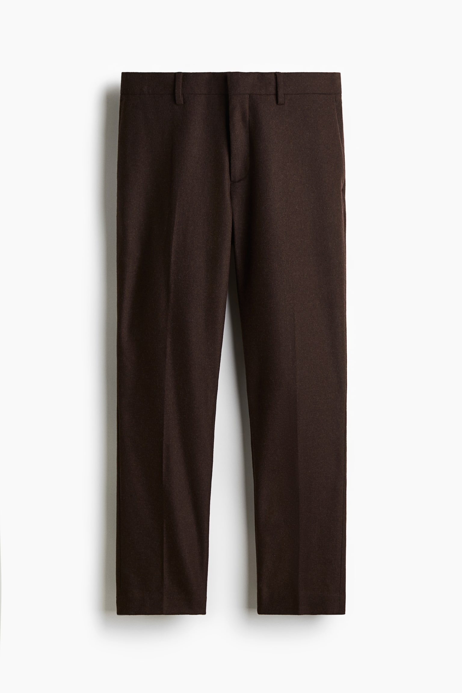 Slim Fit Wool-blend trousers - ブラウン/ダークブルー/ダークグレー - 2