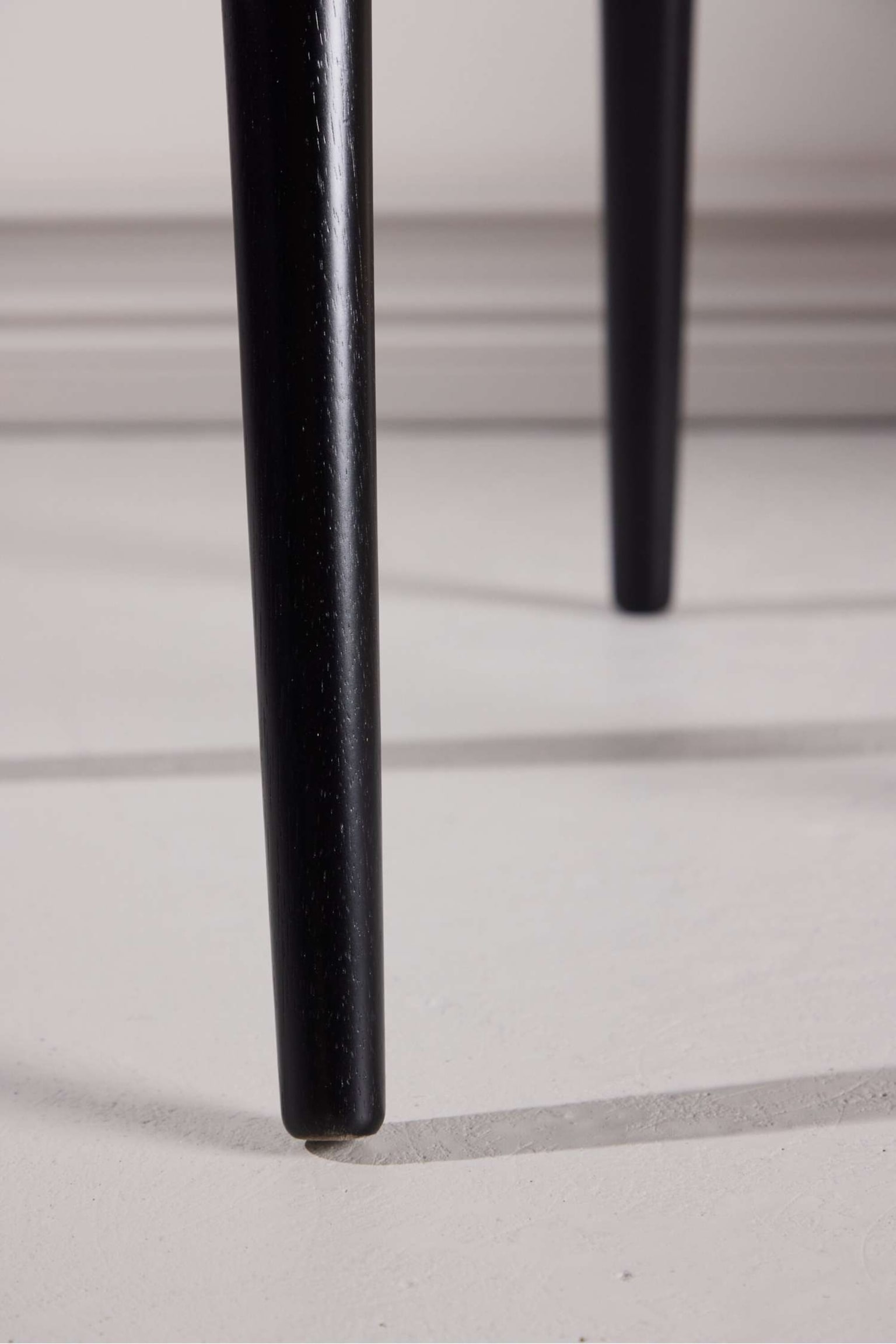 Bobby Dining Chair 2-pack - Drewno Kauczukowe, Czarny/Drewno Kauczukowe, Bielone - 4