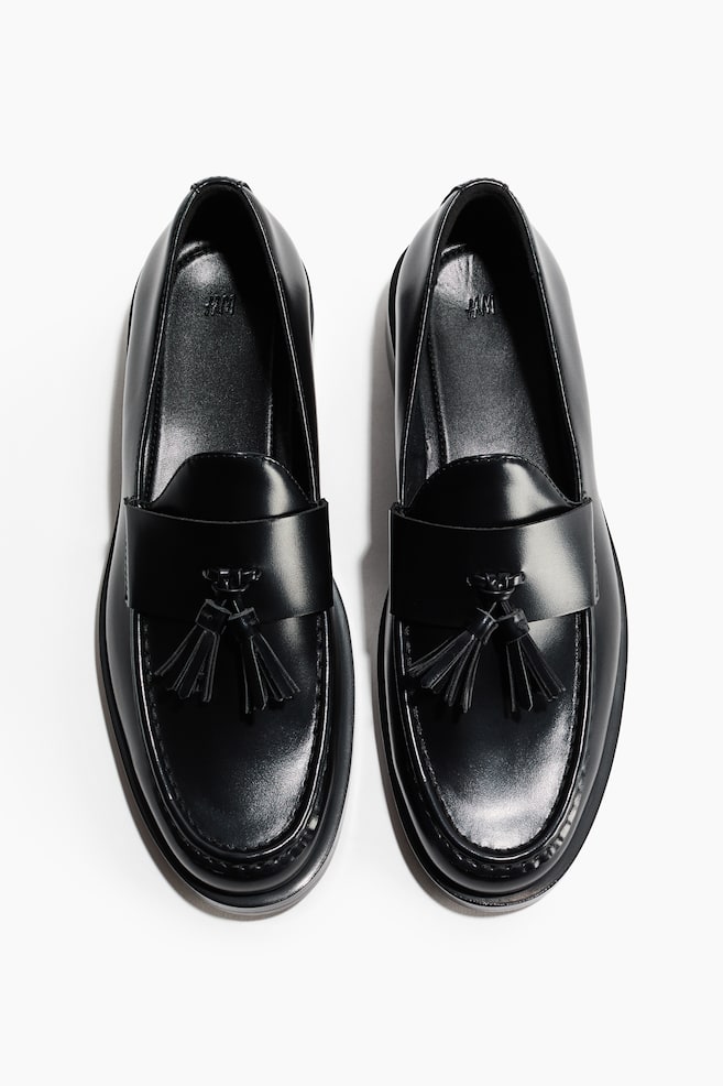 Mocasines penny con borlas - Negro - 1