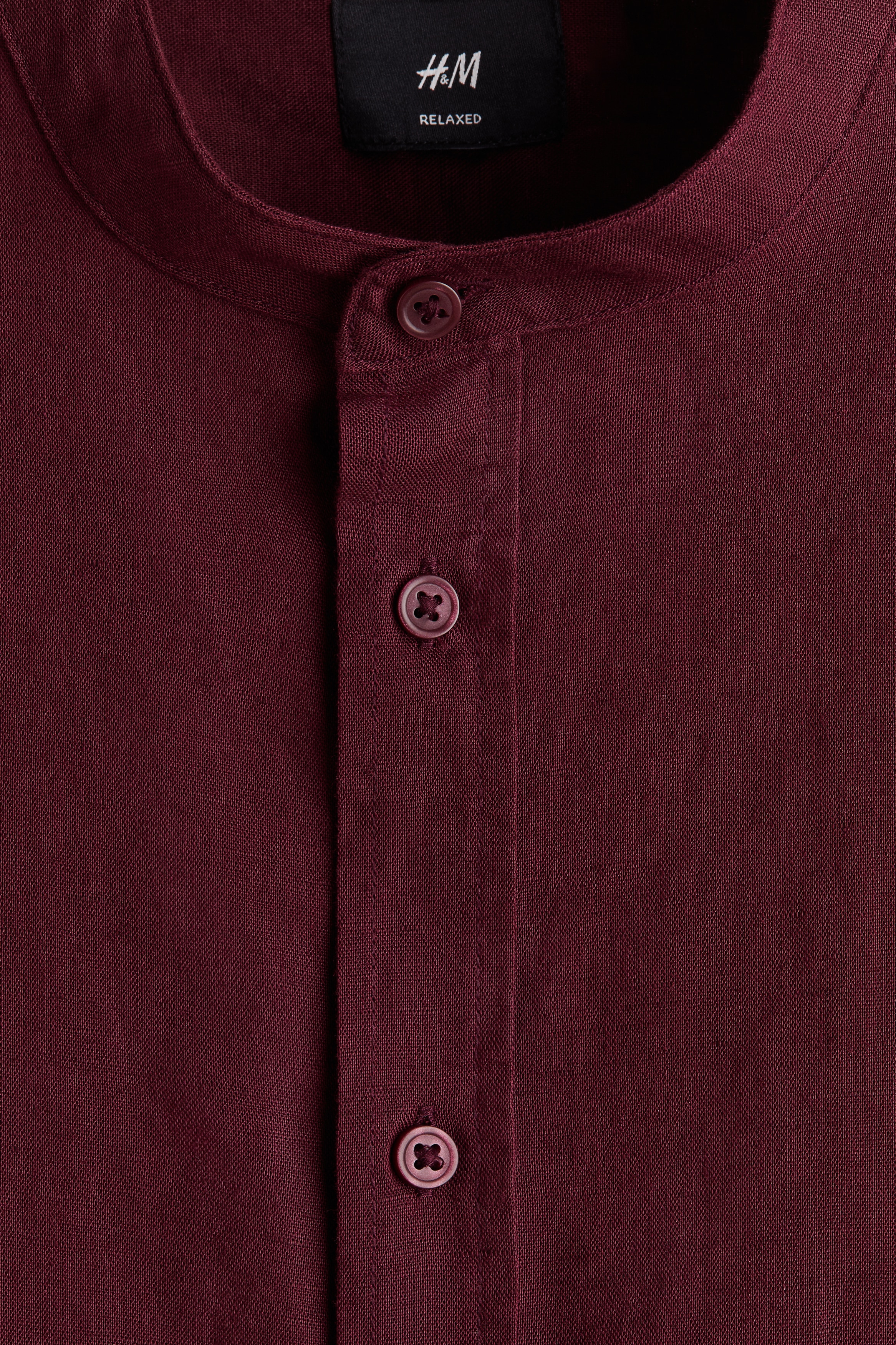 Relaxed Fit Linen-blend shirt
